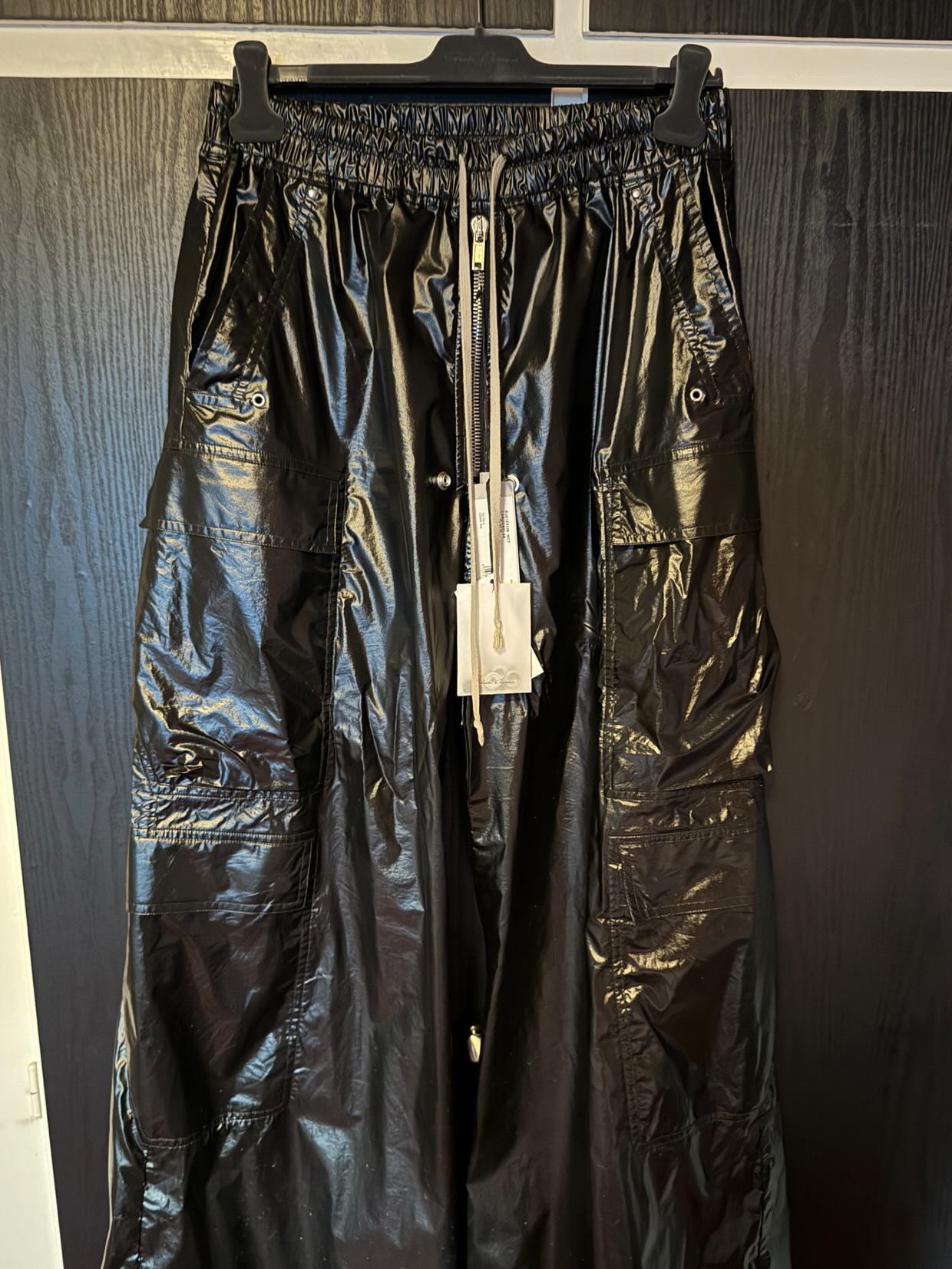 Rick Owens RICK OWENS Black Hollywood Cargobelas Cargo Pants Size US 32 / EU 48 - 2 Thumbnail