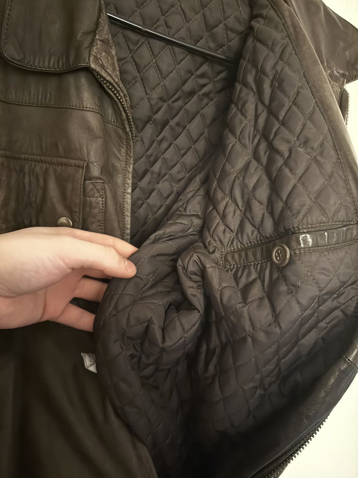 Vintage Vintage Brown Leather Toyota Flight Jacket Size US L / EU 52-54 / 3 - 12 Thumbnail