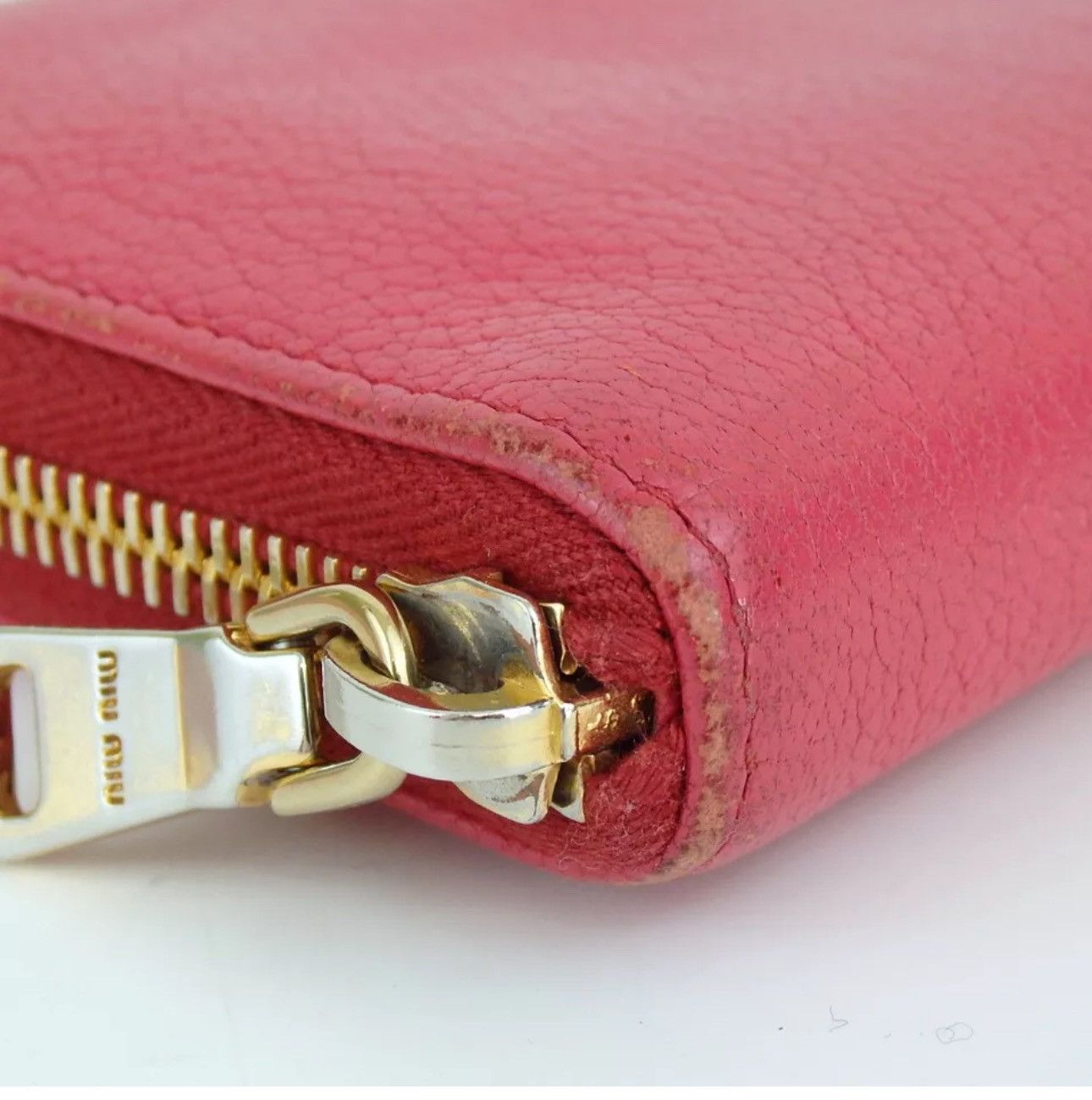 Miu Miu Authentic miu miu 5M0506 Zip around purse leather Size ONE SIZE - 5 Thumbnail