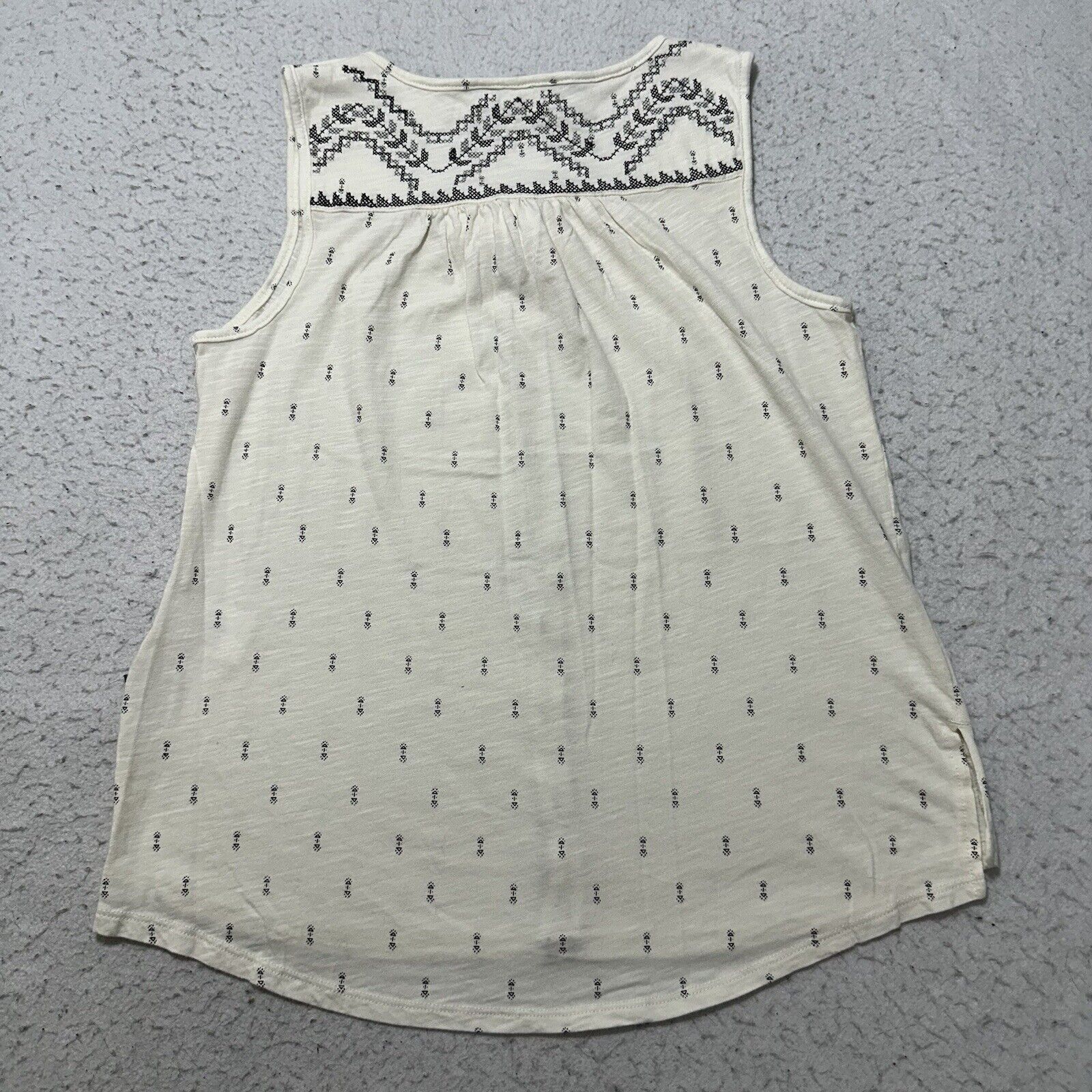 Eddie Bauer Eddie Bauer Small Cream Boho Pullover Tank Top Blouse Size S / US 4 / IT 40 - 10 Thumbnail