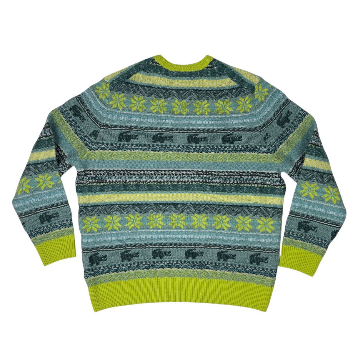 Lacoste Lacoste Fair Isle Sweater 2XL Wool Alpaca Knit Unisex NWT Size US XXL / EU 58 / 5 - 3 Thumbnail