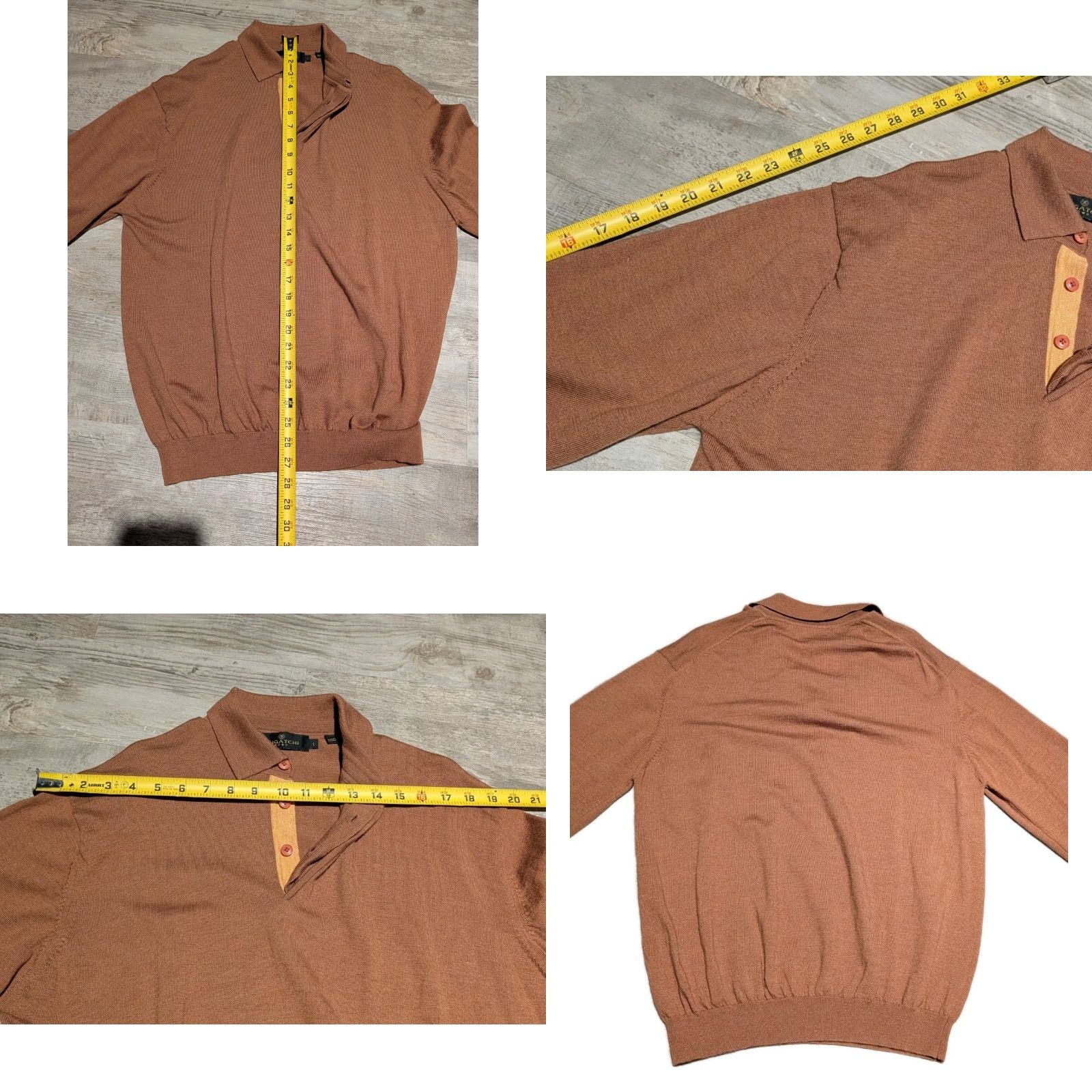 BUGATCHI VINTAGE BUGATCHI UOMO Sweater Polo Shirt Men Size US L / EU 52-54 / 3 - 9 Thumbnail