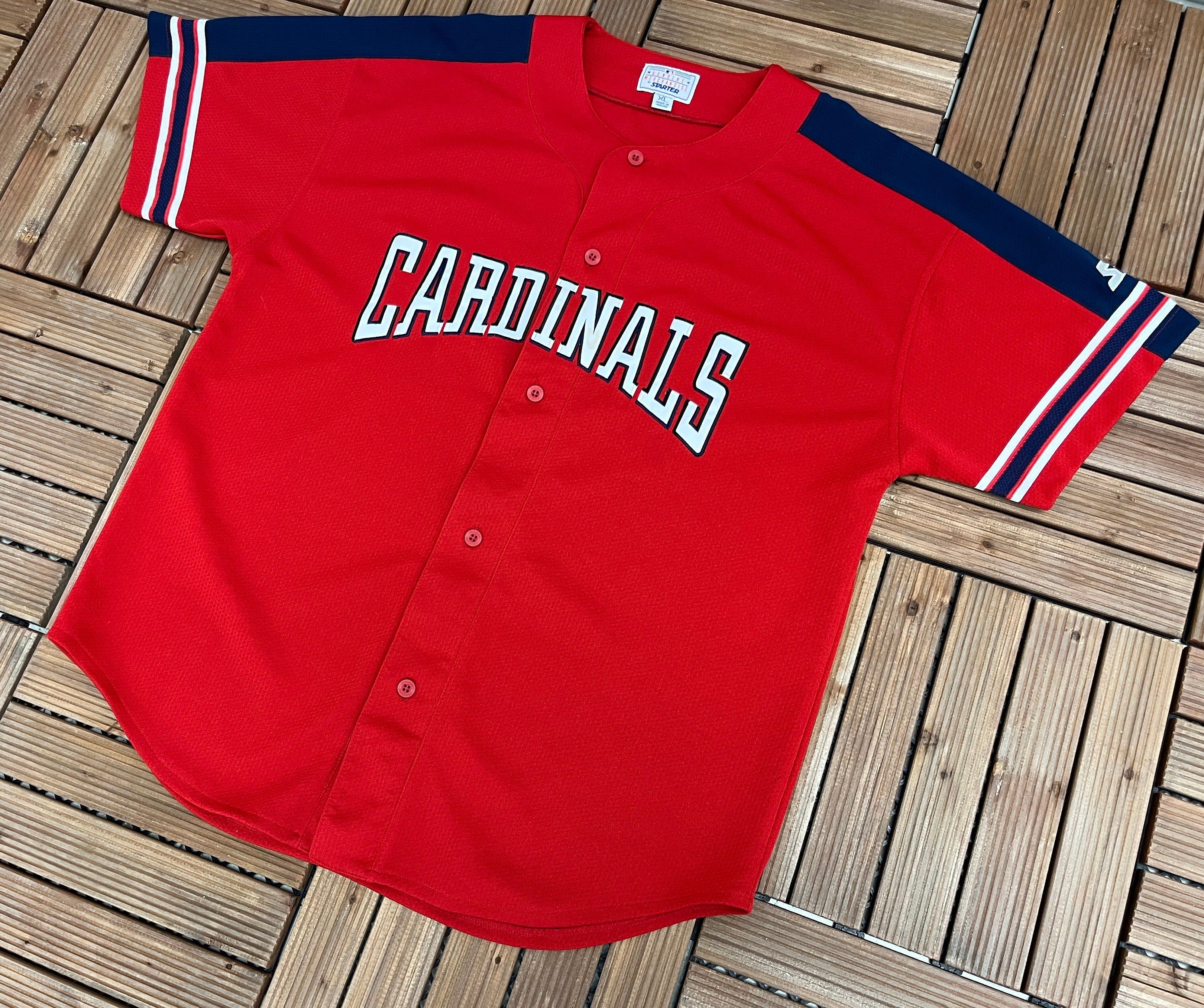 Starter St. Louis Cardinals Vintage Starter Red Baseball Jersey Size US XL / EU 56 / 4 - 3 Thumbnail