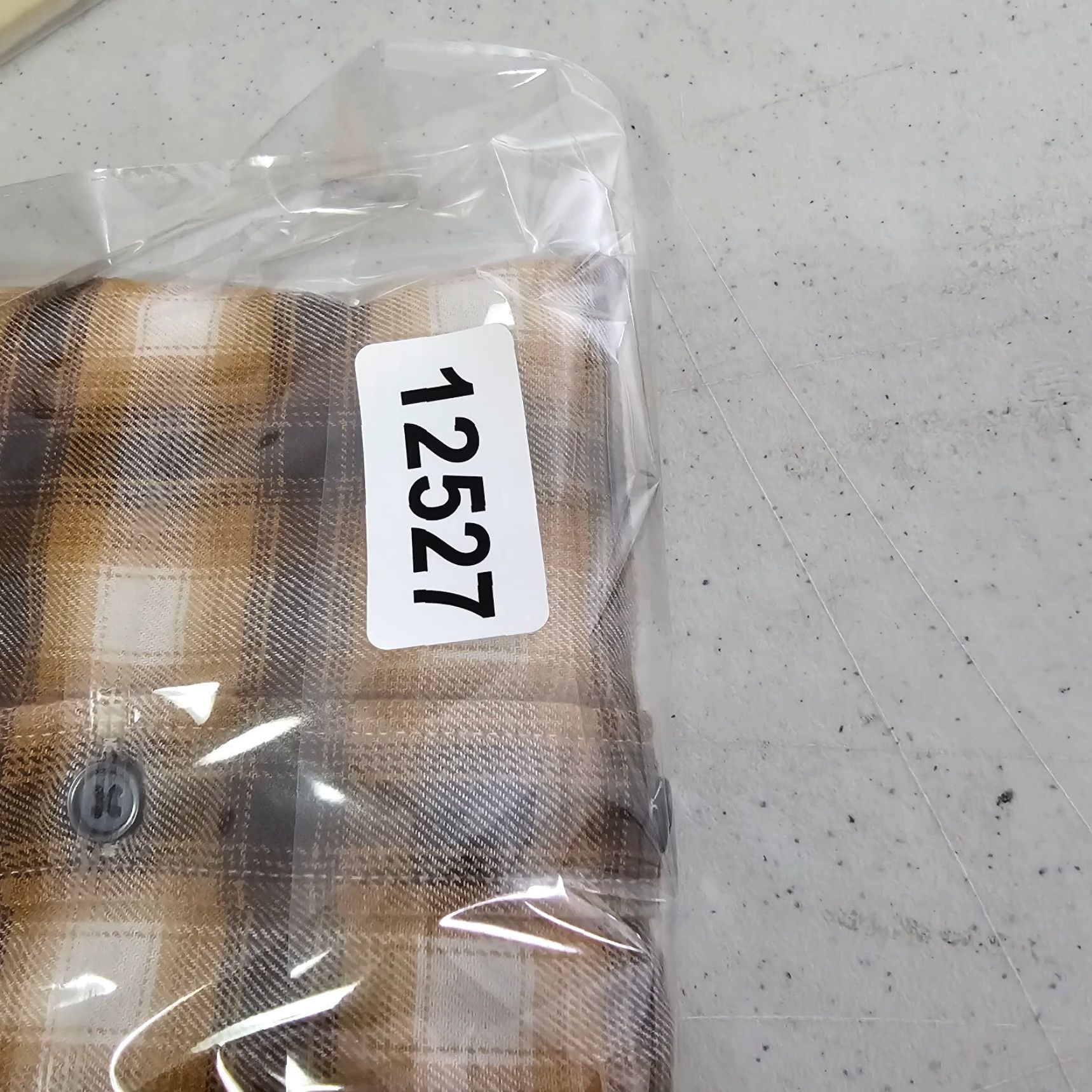 Express Express Shirt Mens XS Brown Plaid Knit Cotton Long Sleeve Button-Up Size US XS / EU 42 / 0 - 8 Thumbnail