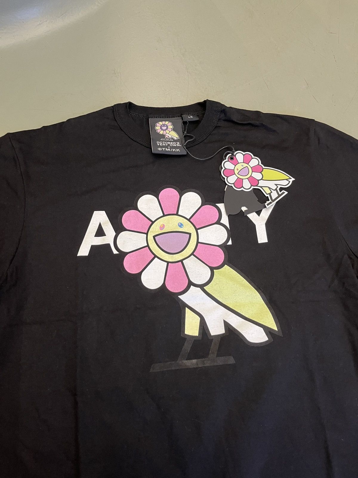October's Very Own × Takashi Murakami Takashi Murakami x OVO owl surplus owl Black Tshirt Size US L / EU 52-54 / 3 - 2 Thumbnail