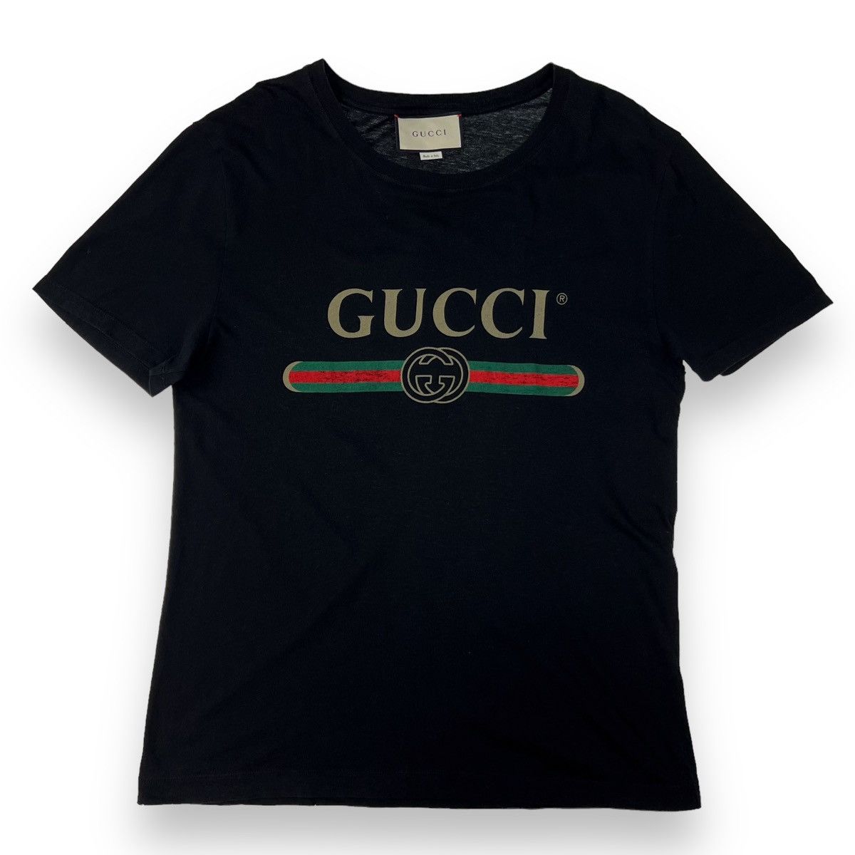 Gucci Gucci Printed Logo Black T Shirt Size US S / EU 44-46 / 1 - 2 Thumbnail