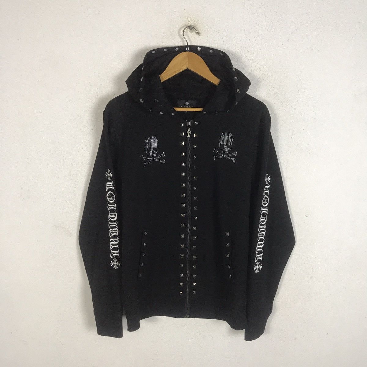Japanese Brand Rare🔥BE AMBITION ROCK & STREET SKULL HOODIE ISWN LGB ...