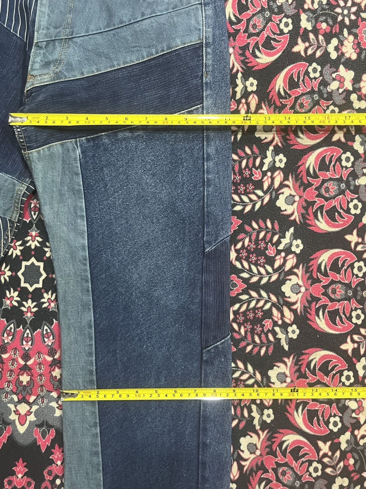 Diet Butcher Slim Skin Diet Butcher Slim Skin Upcycled Reworked Straight Fit Jeans Size US 32 / EU 48 - 15 Thumbnail