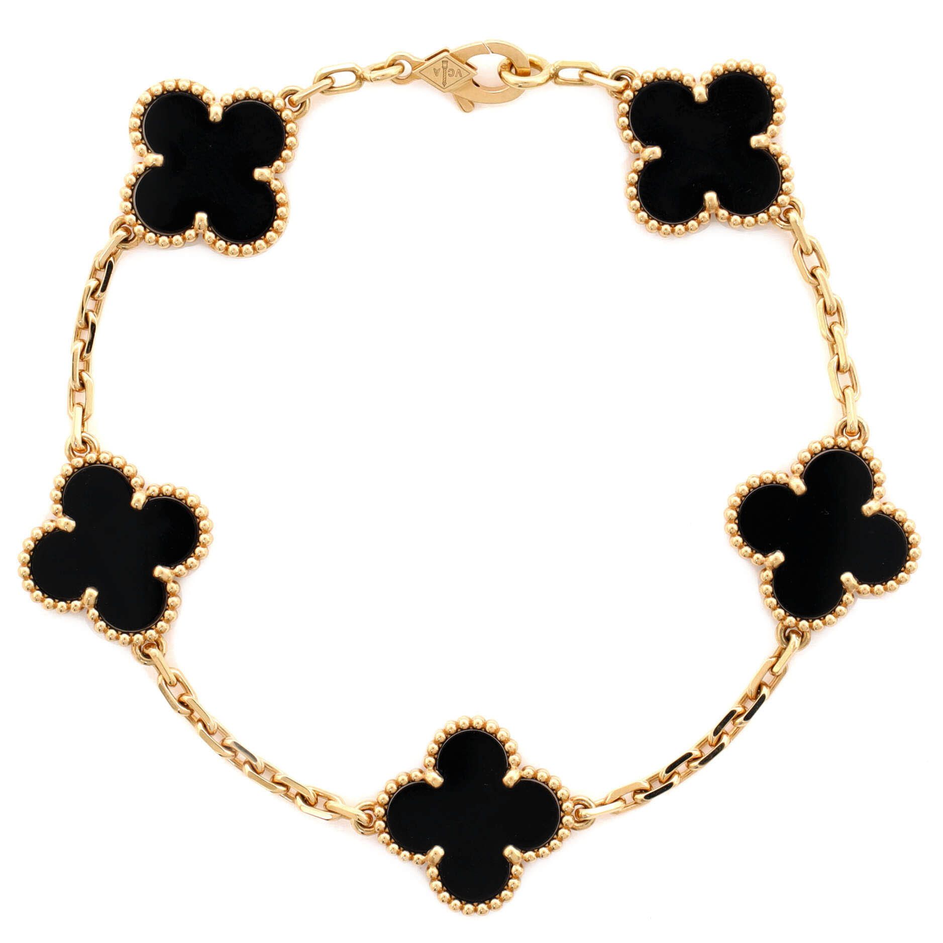 Van Cleef & Arpels Vintage Alhambra 5 Motifs Bracelet Size ONE SIZE - 1 Thumbnail