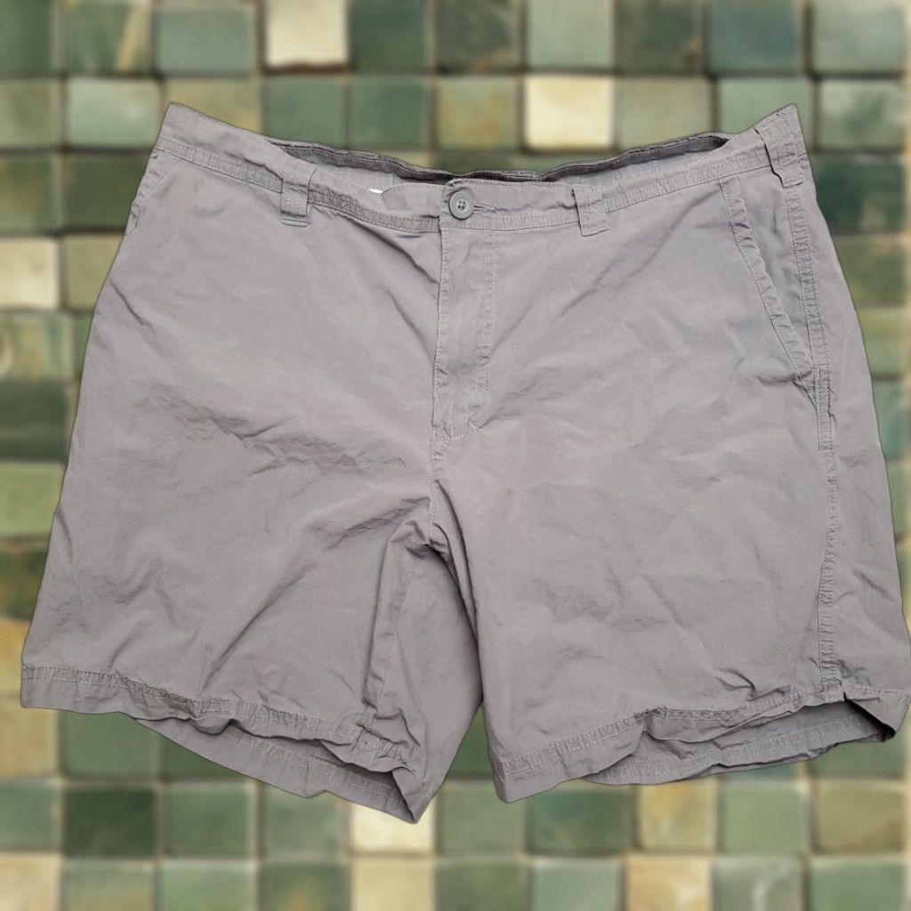 Vintage Columbia Shorts Men 38x86 Gray 100% Cotton Lightweight Hiking Outdoors Casual Size US 38 / EU 54 - 1 Thumbnail