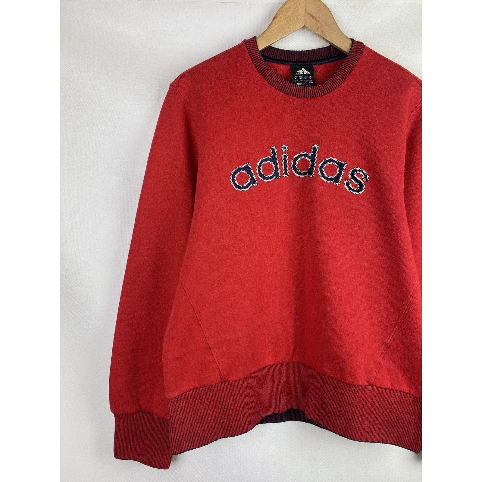 Adidas Adidas vintage big logo sweatshirt pullover size Xs / S Size US XS / EU 42 / 0 - 2 Thumbnail