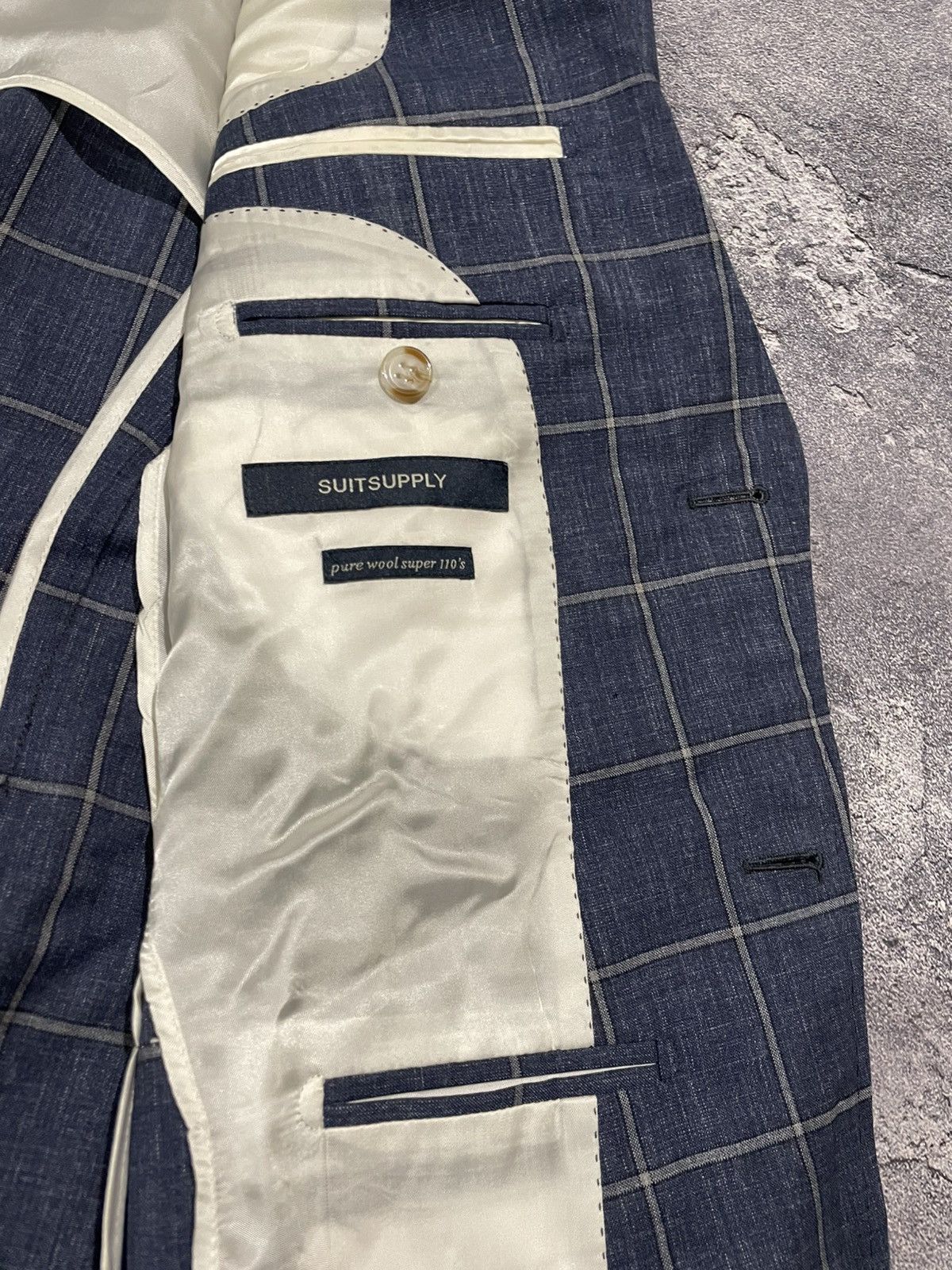 Suitsupply Vintage Suitsupply Pure Wool Super 110s Classic Suit Size 38S - 7 Thumbnail