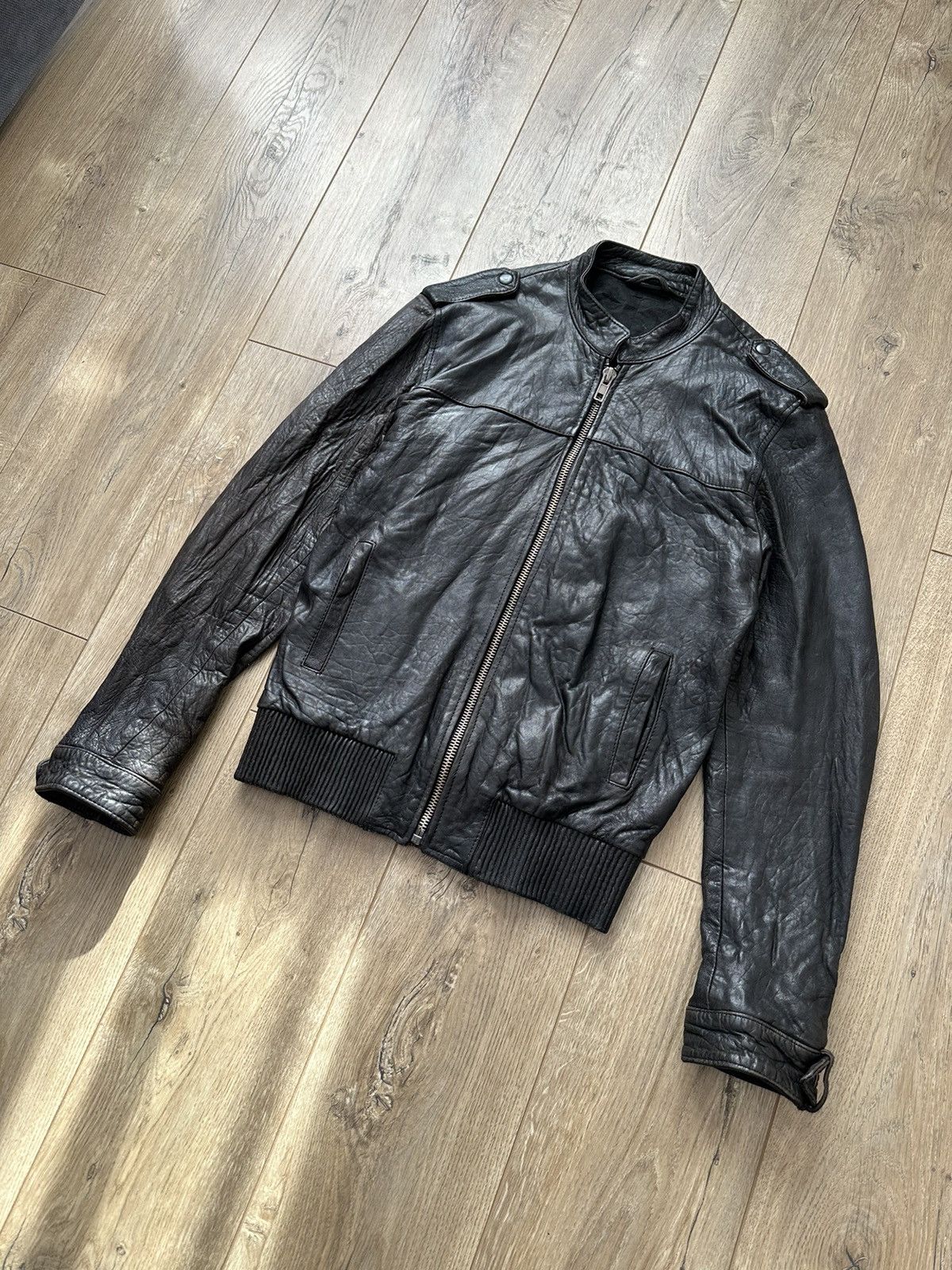 Allsaints AllSaints lamb vintage leather jacket Size US M / EU 48-50 / 2 - 3 Thumbnail