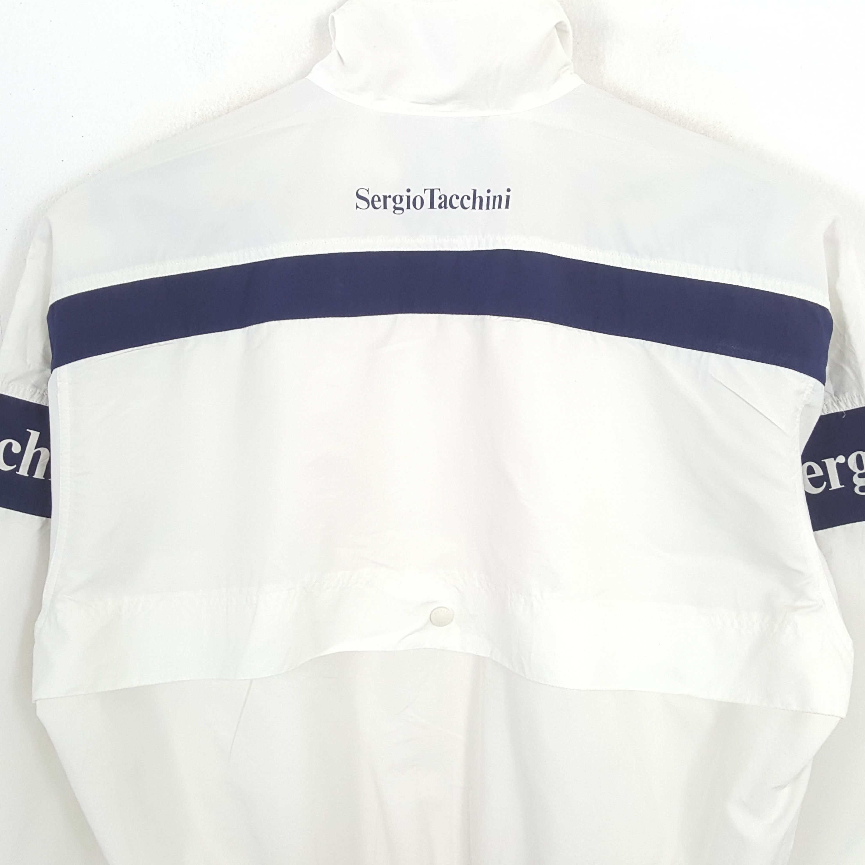 Japanese Brand × Sergio Tacchini × Vintage Vintage SERGIO TACHINI Sportswear Style Windbreaker Jacket Size US XL / EU 56 / 4 - 4 Thumbnail