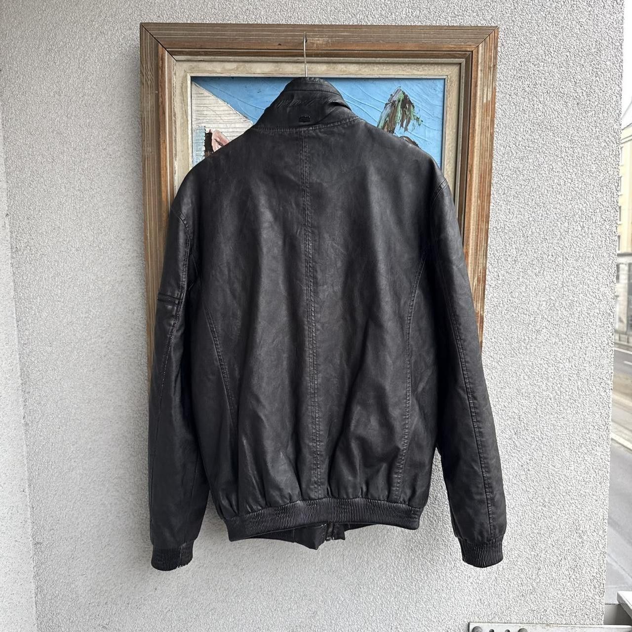 Vintage Vintage 90s Real Leather Cropped Jacket Fitted Black Size US M / EU 48-50 / 2 - 4 Thumbnail