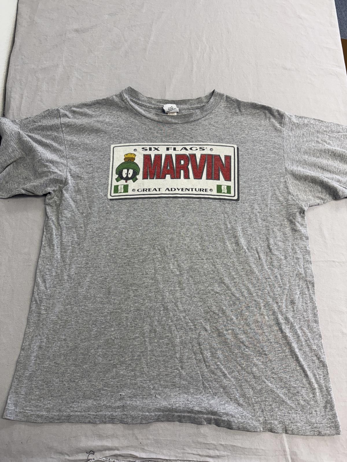 Designer VTG Marvin the Martian T-shirt Looney Tunes Six Flags 1997 Size US XL / EU 56 / 4 - 1 Thumbnail