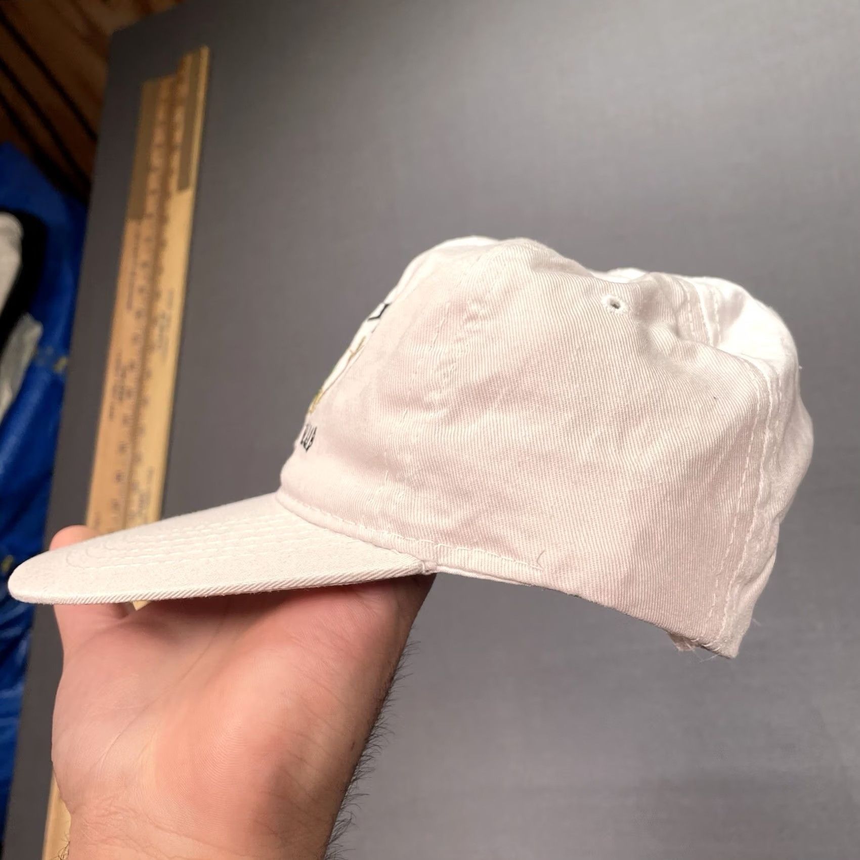 Vintage Crazy Horse Too Hat Club New York Billy Jo Las Vegas Club Baseball Cap Adjustable One Size Men White Cotton Casual Size ONE SIZE - 3 Thumbnail