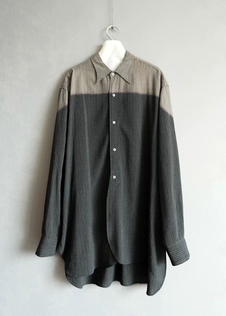 Yohji Yamamoto Yohji Yamamoto Striped Fade Long Sleeve Shirt Size US M / EU 48-50 / 2 - 1 Thumbnail