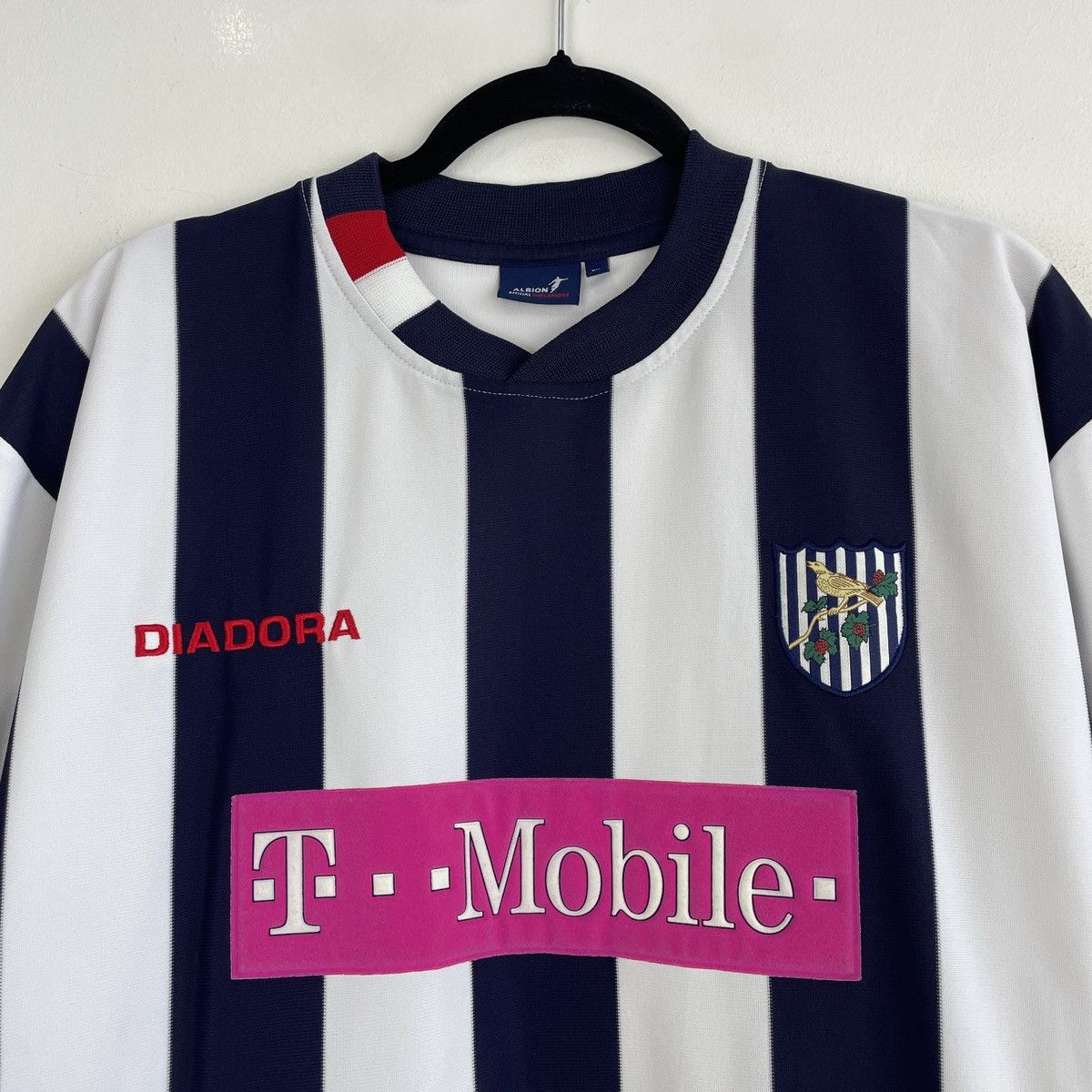 Diadora Vintage West Bromwich Away Diadora Jersey Shirt 2004/2005 Size US XXL / EU 58 / 5 - 2 Thumbnail