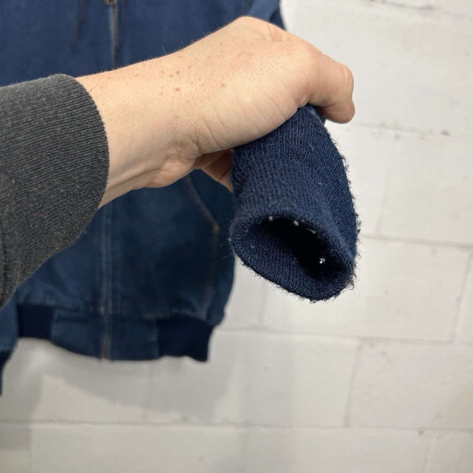 Carhartt VTG Carhartt Flannel-Lined Hooded Active Jacket “Blue Denim” Size US S / EU 44-46 / 1 - 12 Thumbnail