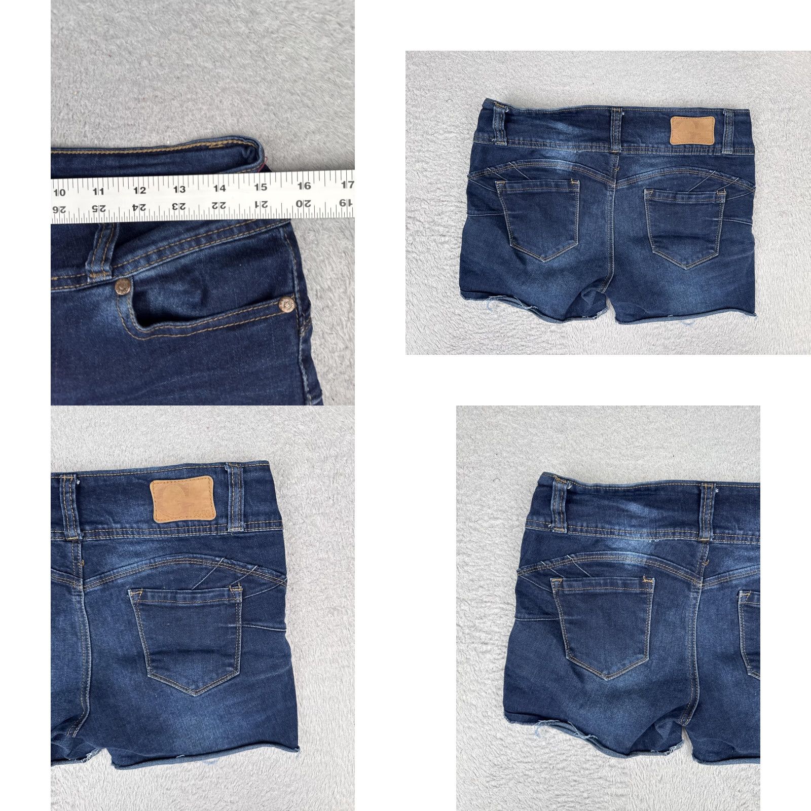 Vintage Gogo Jeans Shorts Jeans Cut-Off 5-Pocket 30x4 Juniors Blue Denim Short Inseam 4in Casual Womens Modern Stretch 3 Size 26" / US 2 / IT 38 - 9 Thumbnail