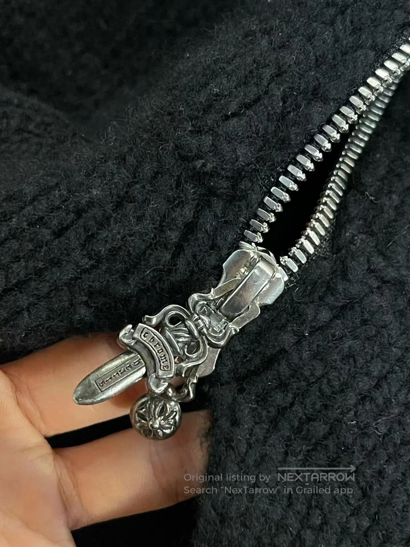 Chrome Hearts Chrome Hearts Wool Leather Zip Jacket. Size US L / EU 52-54 / 3 - 3 Thumbnail