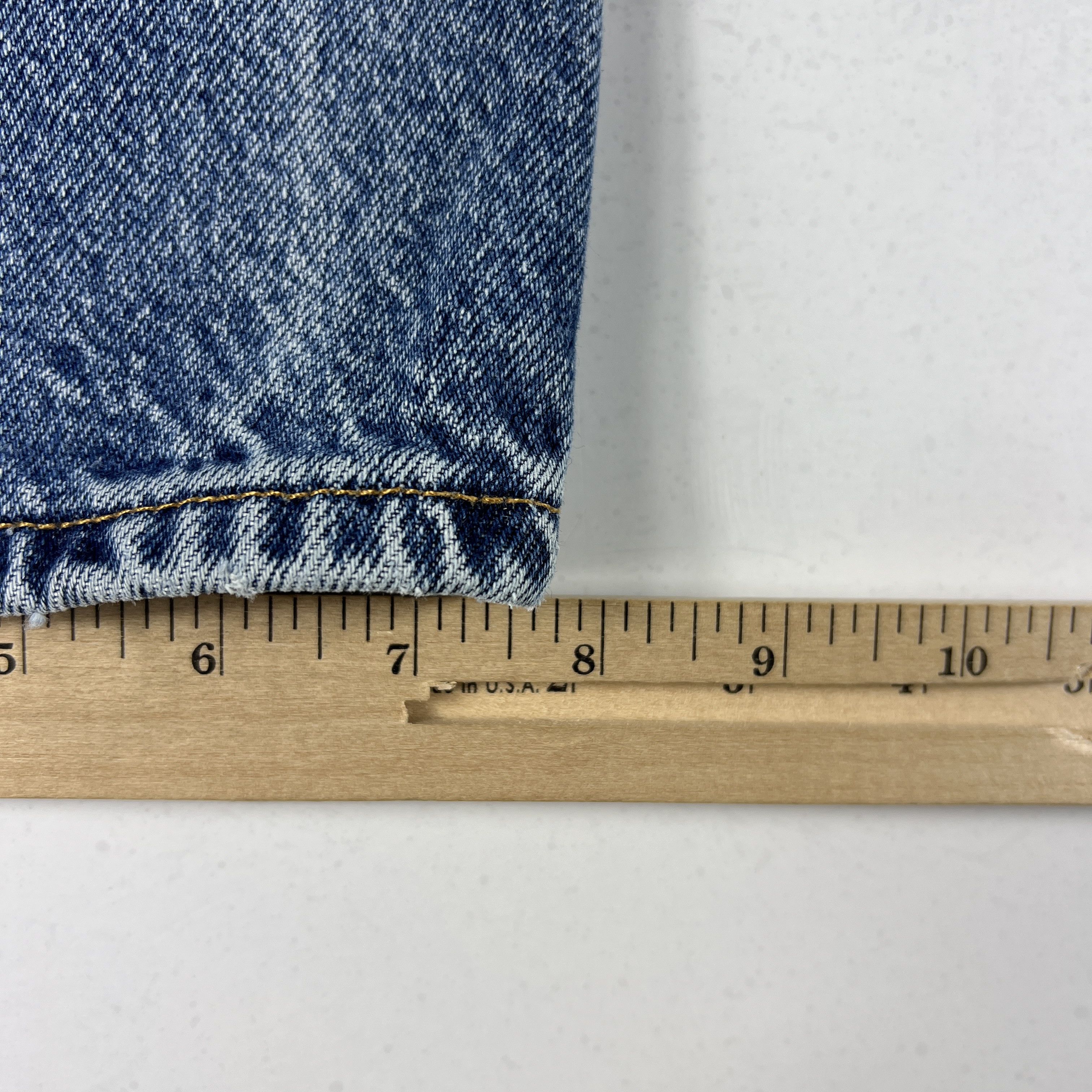 VTG Levi's Jeans 505 Straight Blue Faded Distressed Denim