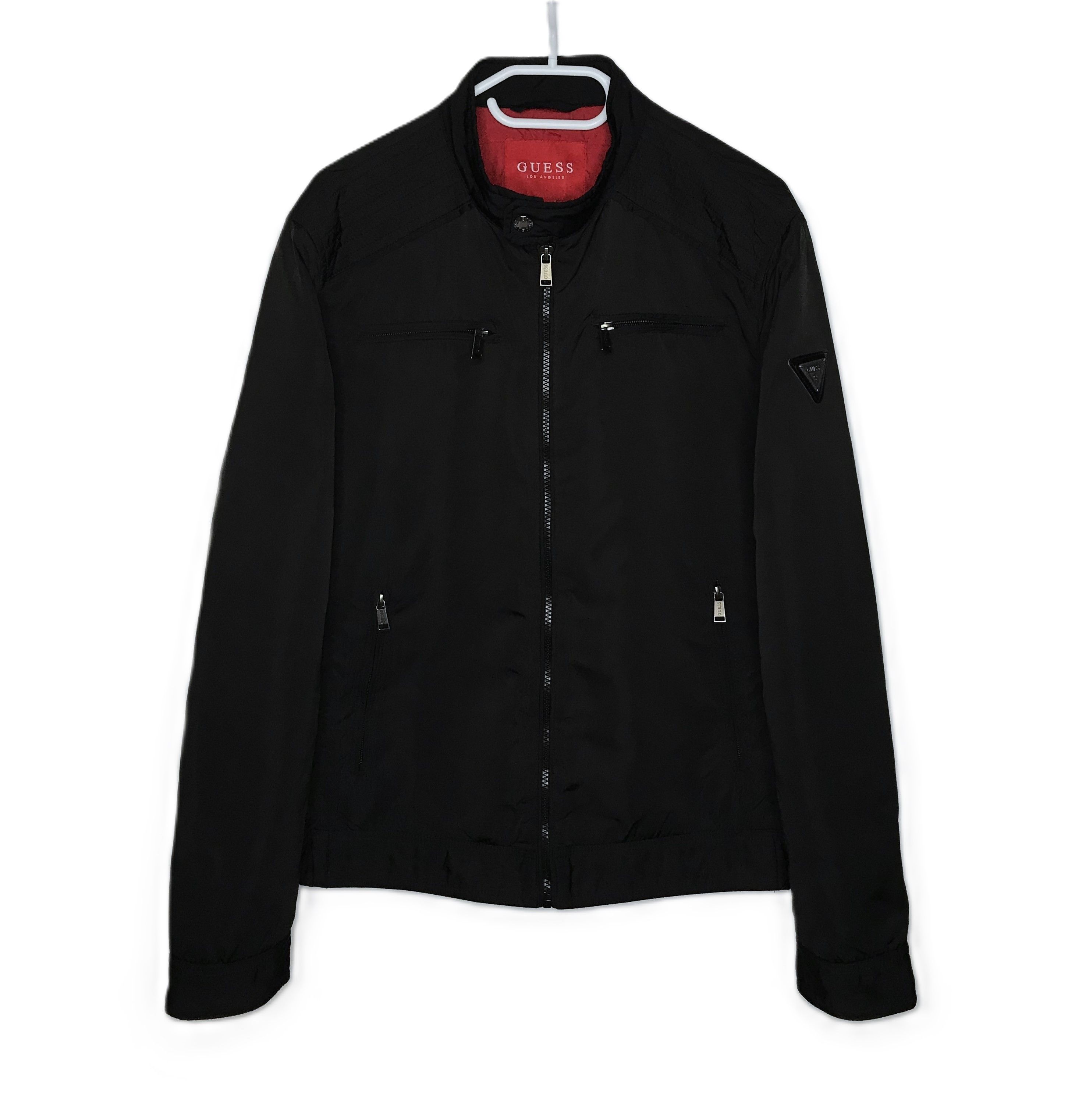 Guess Guess Mens Zip Jacket Sz M Black Size US M / EU 48-50 / 2 - 1 Thumbnail