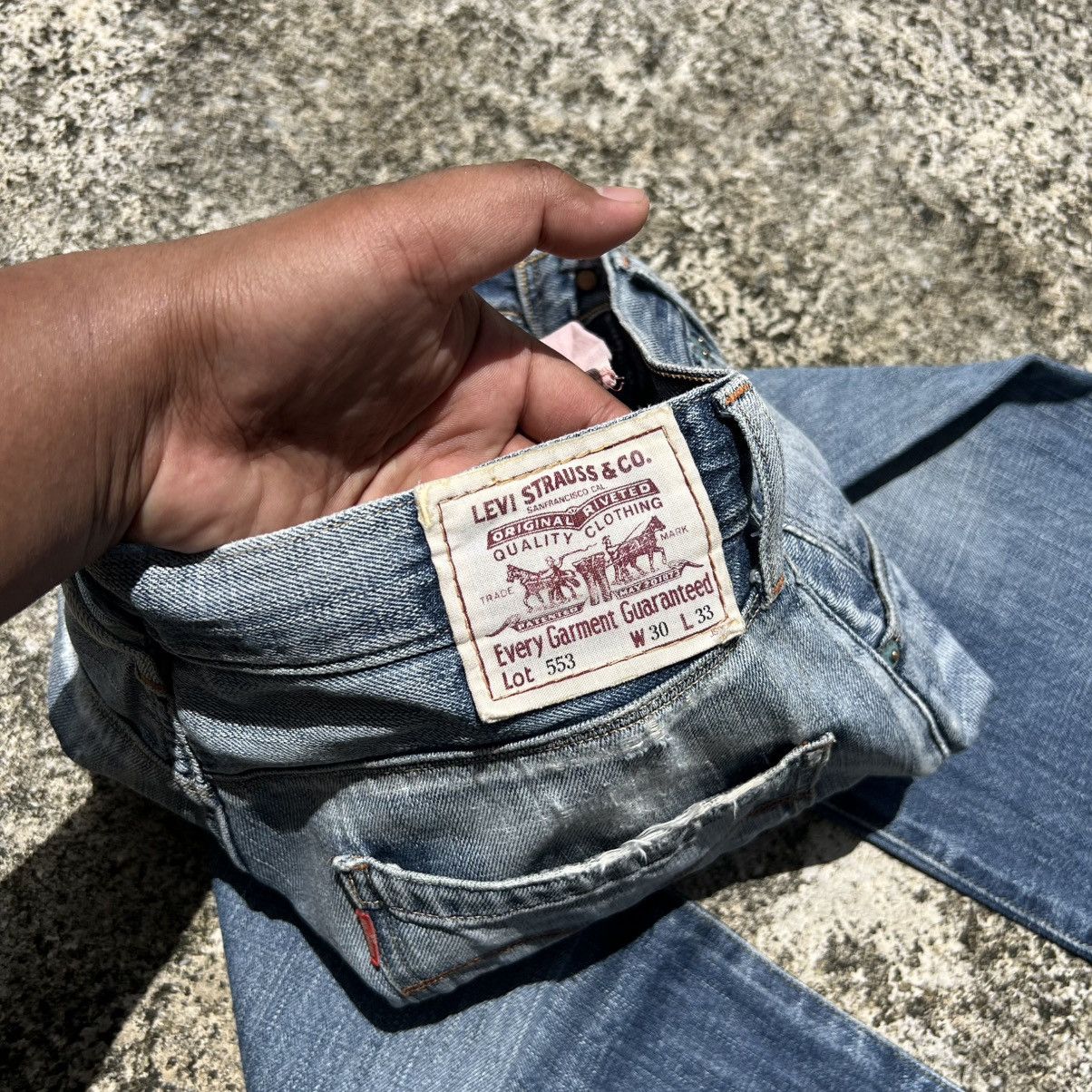 Levi's “LEVIS” 553 DISTRESS ACID WASH JEANS Size US 30 / EU 46 - 11 Thumbnail