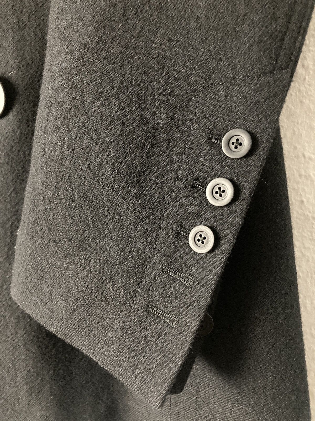 Rick Owens FW 16 "MASTODON" Double-Breasted JMF Wool Peacoat Rick Owens Size US M / EU 48-50 / 2 - 5 Thumbnail