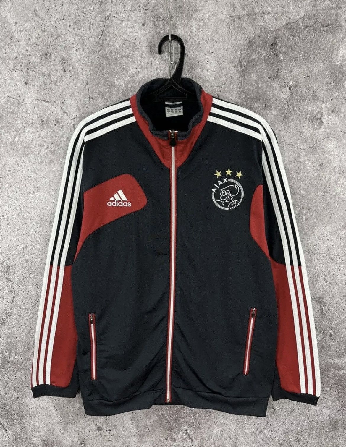 Adidas Vintage Adidas Ajax 2012/2013 Training Track Zip Jacket Sz L Size US L / EU 52-54 / 3 - 1 Thumbnail