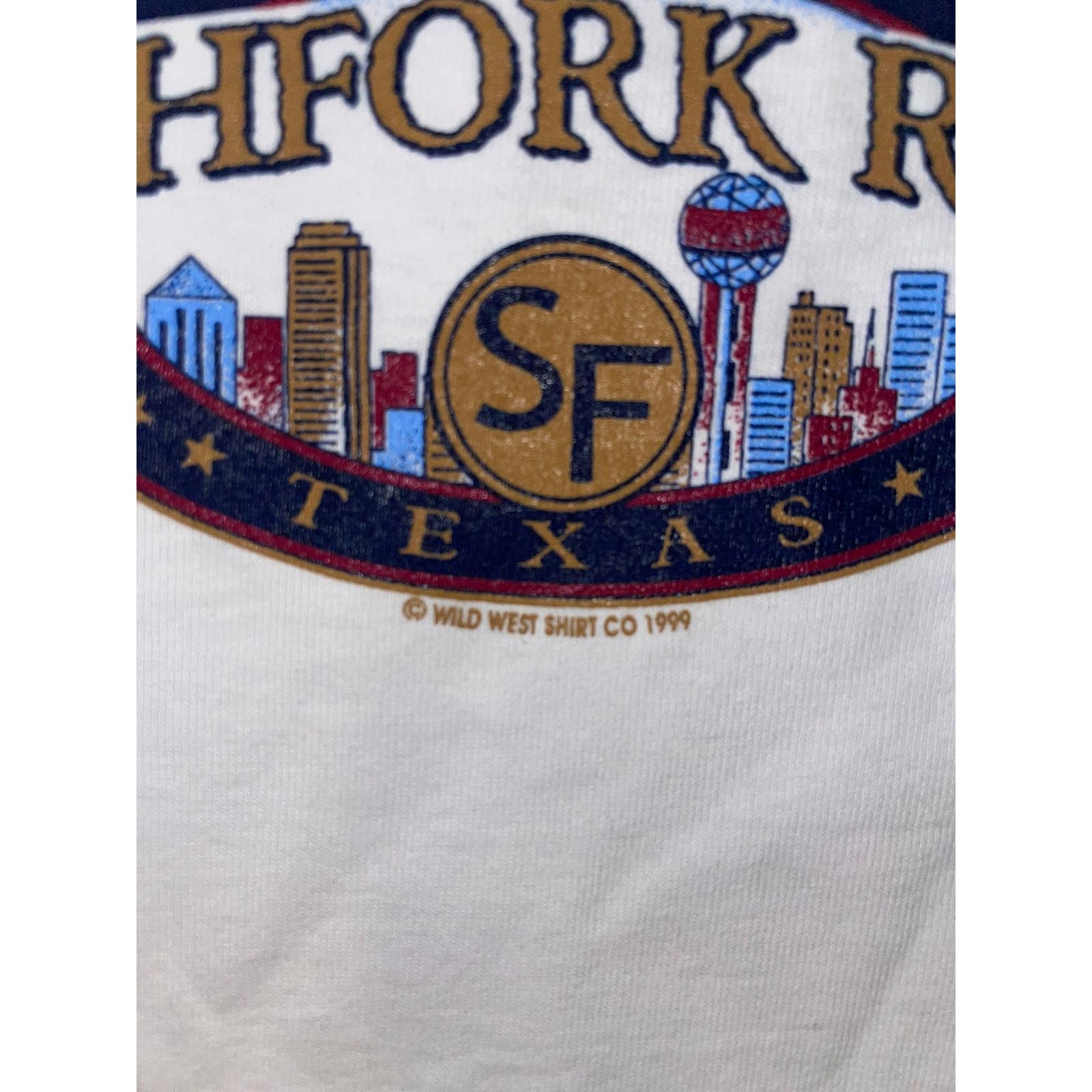Jerzees Vintage Dallas Texas Shirt Southfork Ranch Western White Tee Size US M / EU 48-50 / 2 - 6 Thumbnail