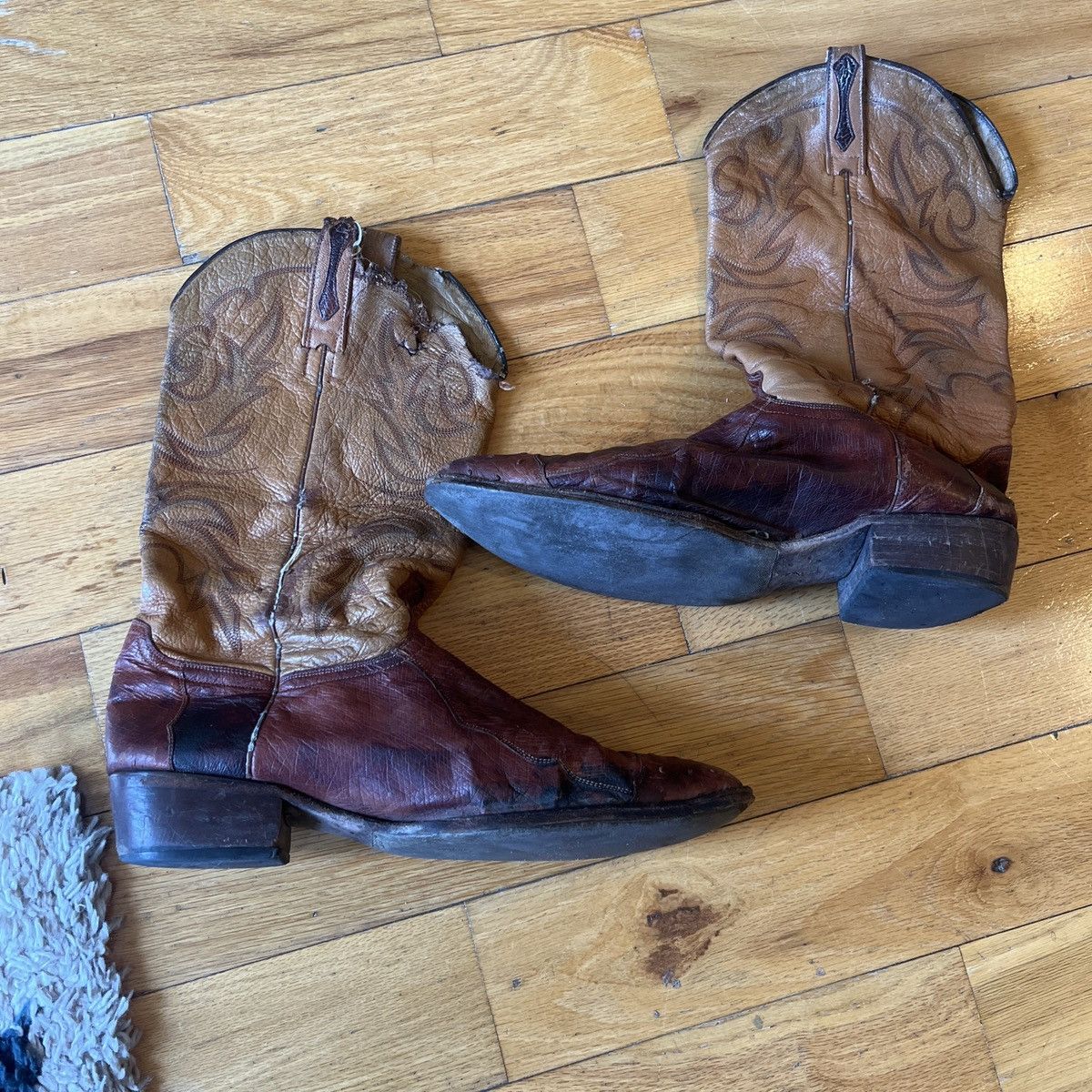 Vintage Vintage Ostrich cowboyboots Size US 14 / EU 47 - 3 Thumbnail