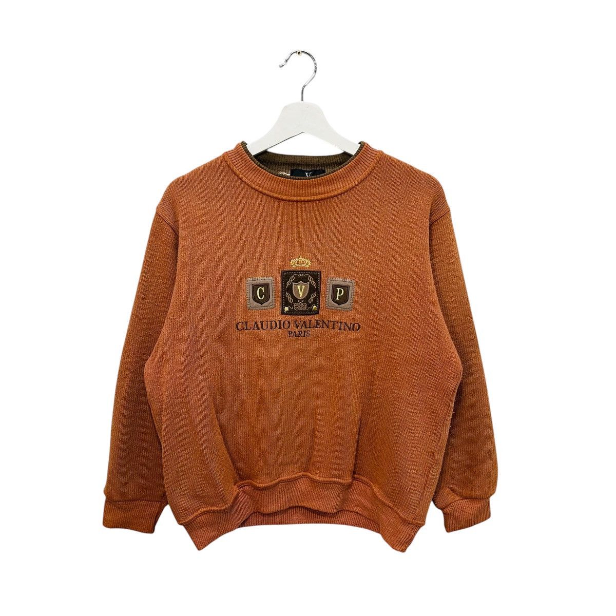 Vintage Vintage 80s claudio valentino paris very big logo embroidery Size US M / EU 48-50 / 2 - 1 Thumbnail