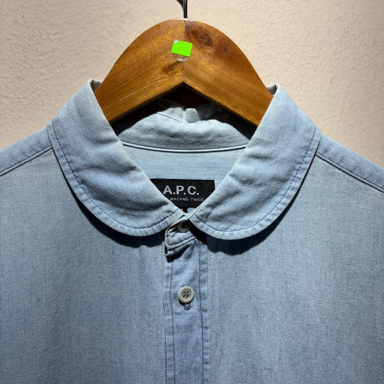 A.P.C. A.P.C Peterpan Japanese Collar Blue Shirt Size US XS / EU 42 / 0 - 7 Thumbnail