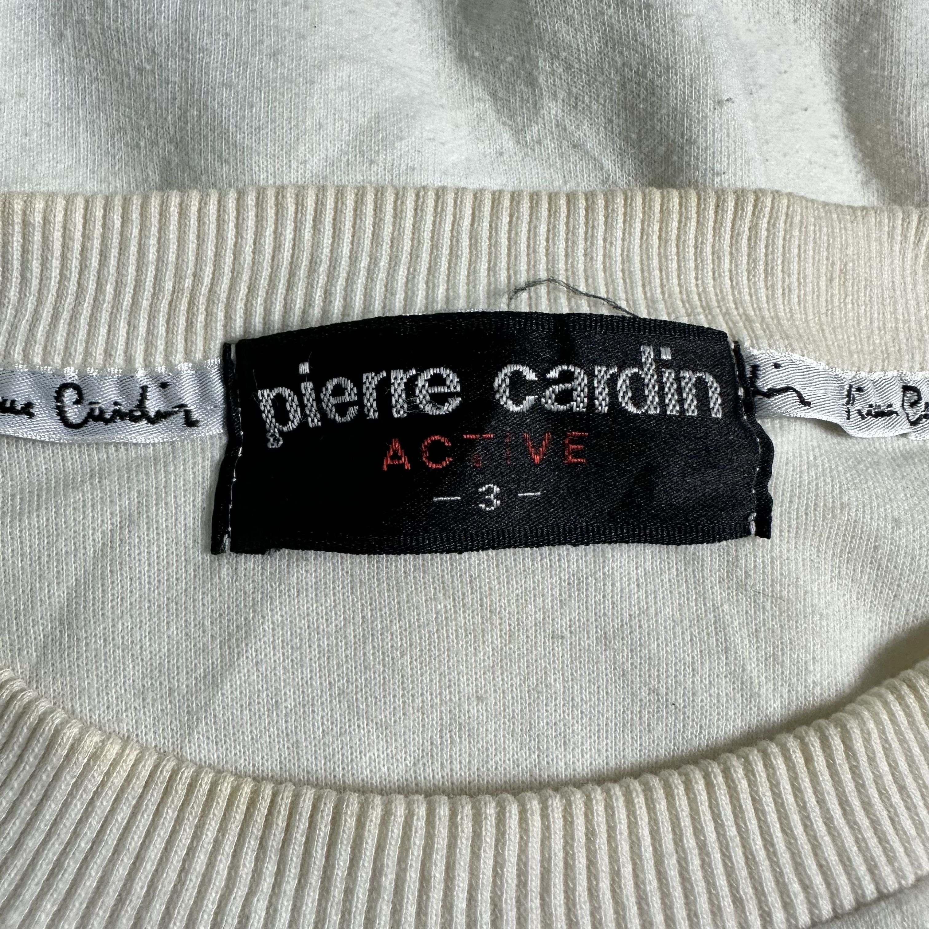 Pierre Cardin × Vintage 🔥RARE🔥Vintage Pierre Cardin Striped Spell Out Sweatshirt Size US L / EU 52-54 / 3 - 4 Thumbnail
