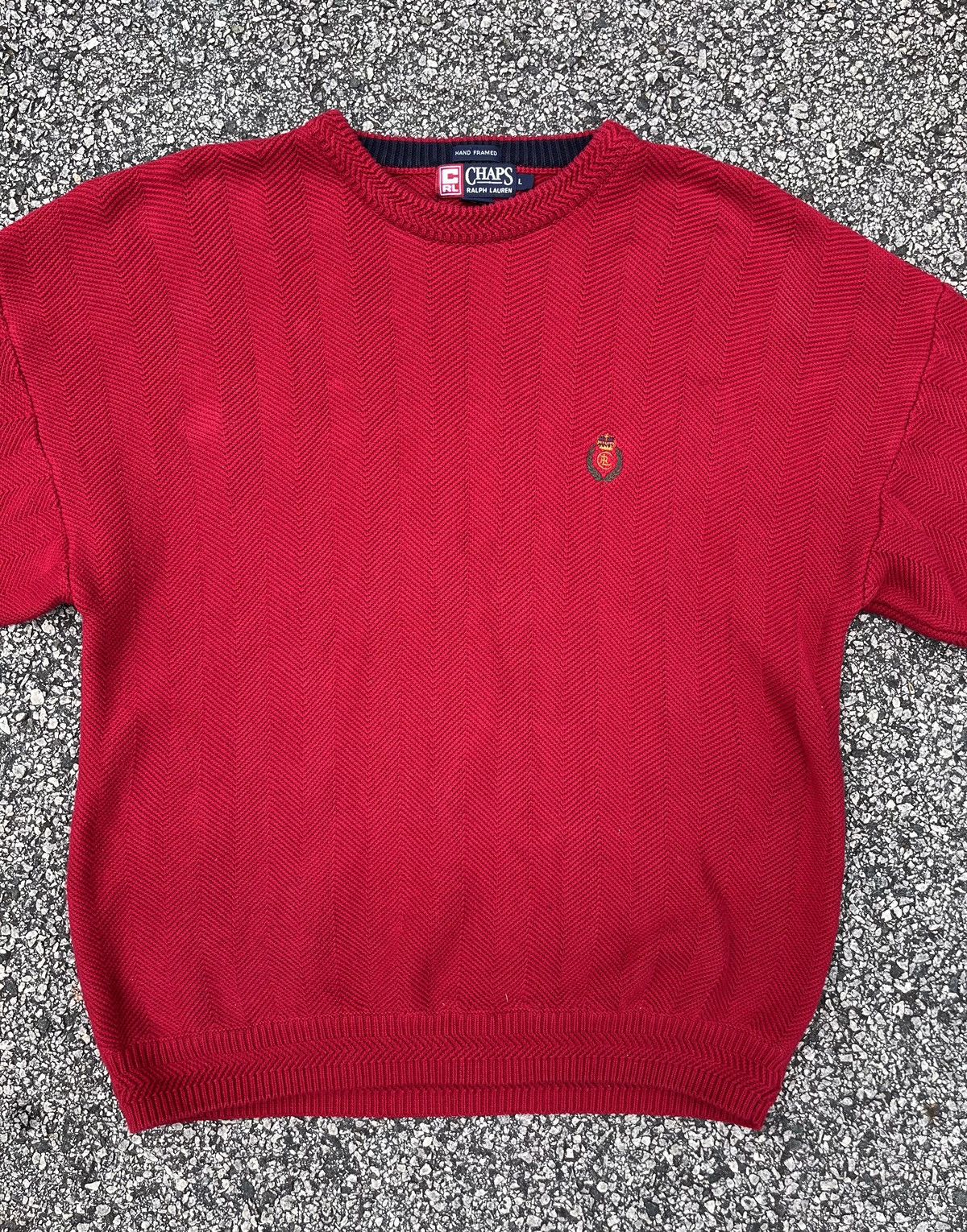 Vintage Vintage Red Sweater Size US L / EU 52-54 / 3 - 2 Thumbnail