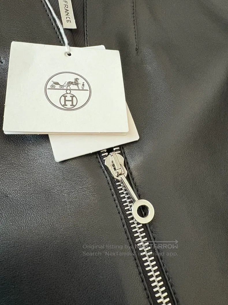 Hermes Hermes Show Model Leather Jacket Size XXS / US 00 / IT 34 - 3 Thumbnail