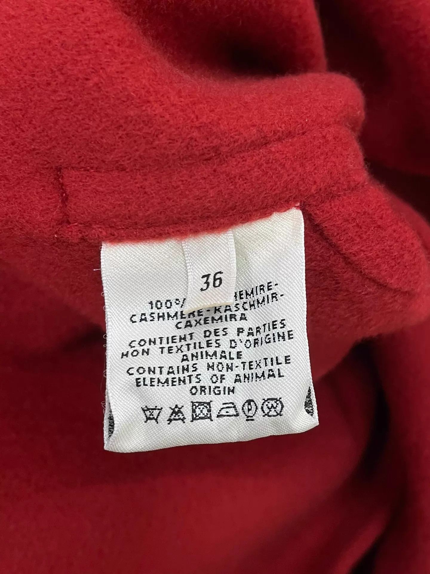 Hermes Hermes Red Belted Collar Cashmere Overcoat 36 New With Tags Size XS / US 0-2 / IT 36-38 - 5 Thumbnail