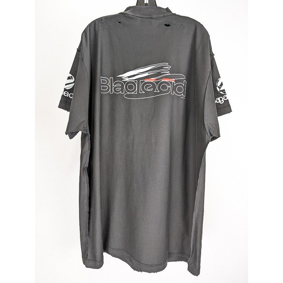 Balenciaga o1rshd1 Inside Out T-Shirt in Faded Black/White Size US M / EU 48-50 / 2 - 10 Thumbnail
