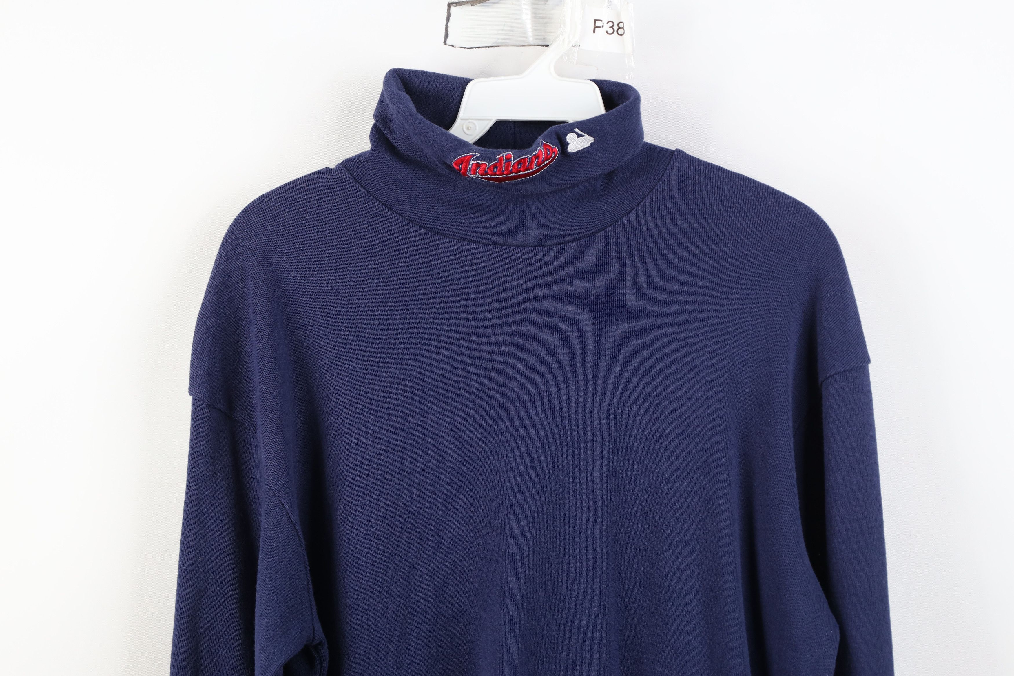 Majestic Vintage 90s Majestic Baseball Ribbed Turtleneck T-Shirt USA Size US L / EU 52-54 / 3 - 2 Thumbnail