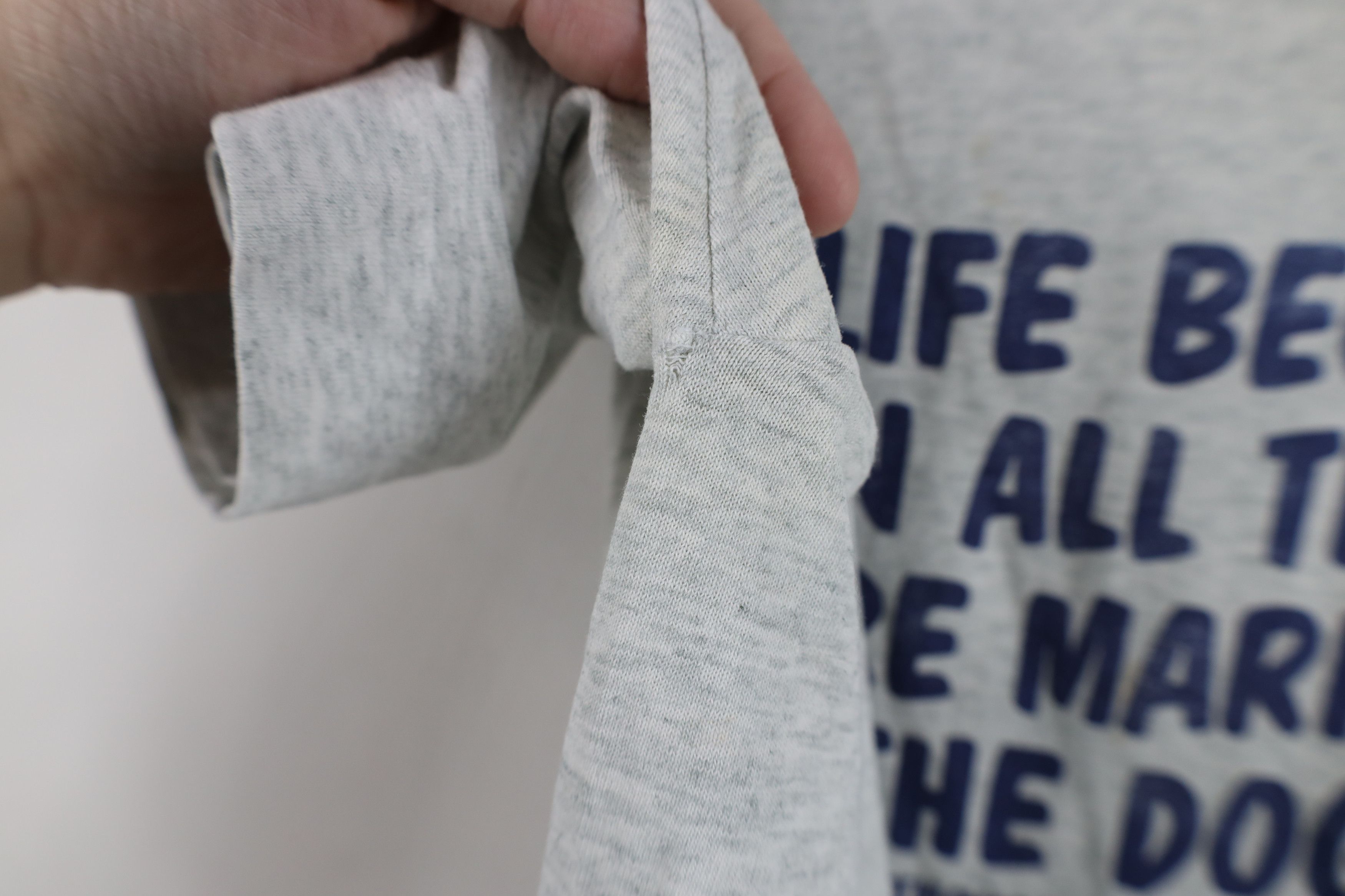 Vintage Vintage 90s When Kids Married and Dog Dies T-Shirt Gray Size US L / EU 52-54 / 3 - 7 Thumbnail