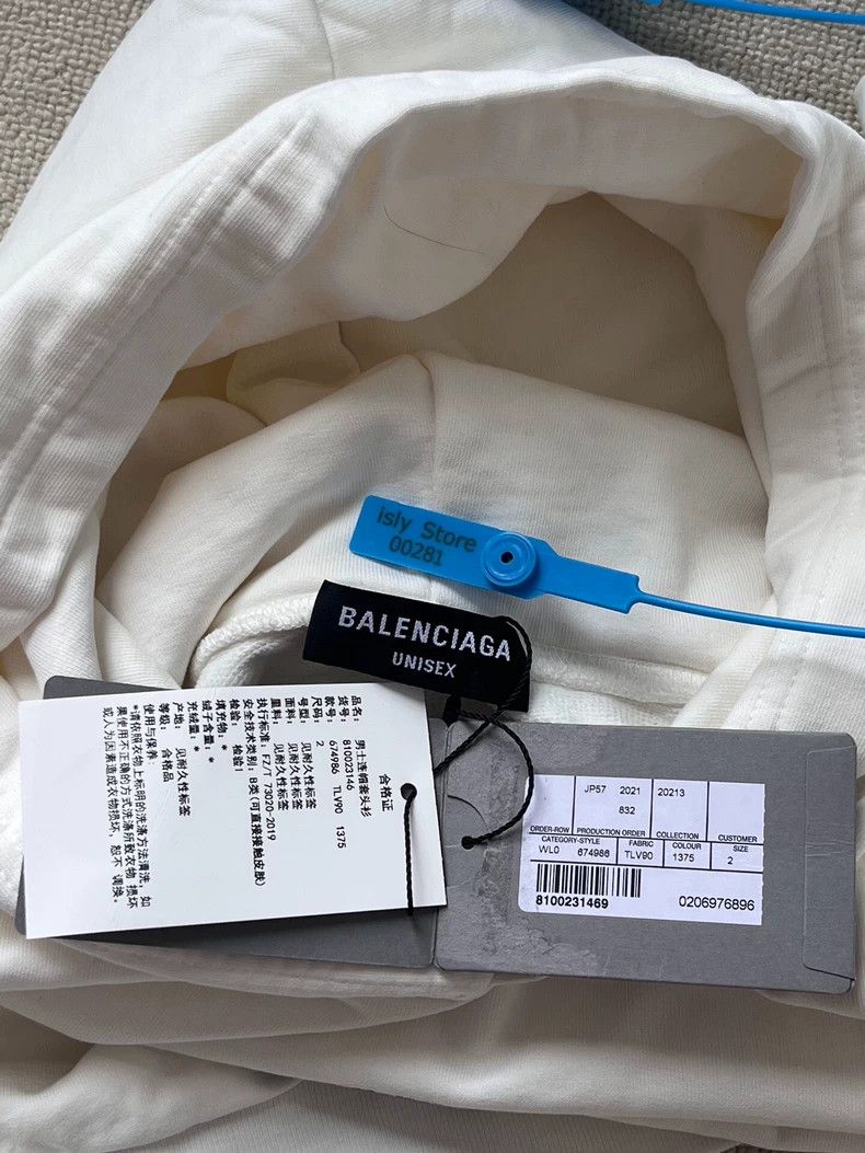 Balenciaga Balenciaga size 2 Letter Logo printed hooded long sleeve sw Size US S / EU 44-46 / 1 - 4 Thumbnail