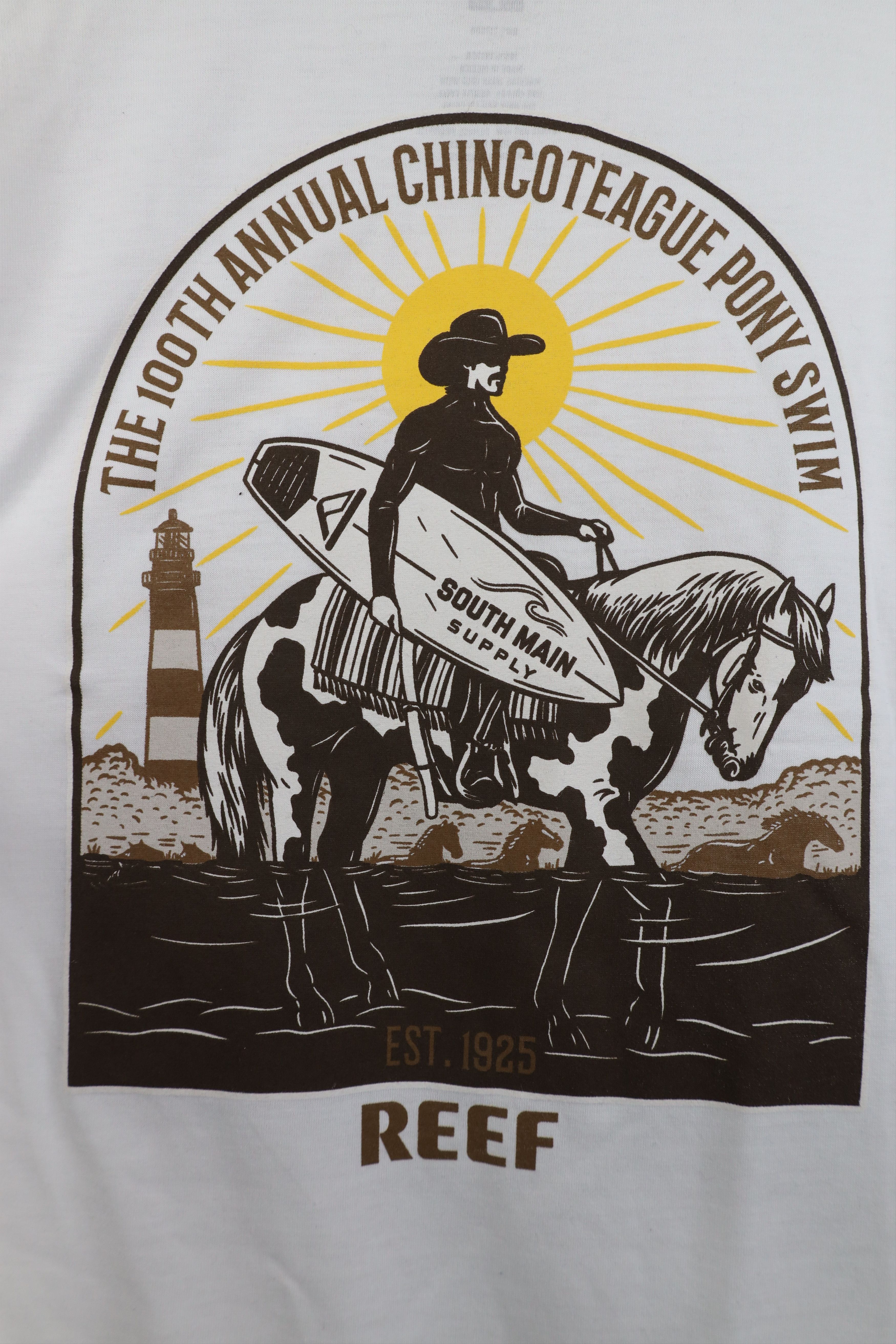 Vintage Reef Surfing Spell Surfboard Knit Long Sleeve T-Shirt White Size US S / EU 44-46 / 1 - 9 Thumbnail