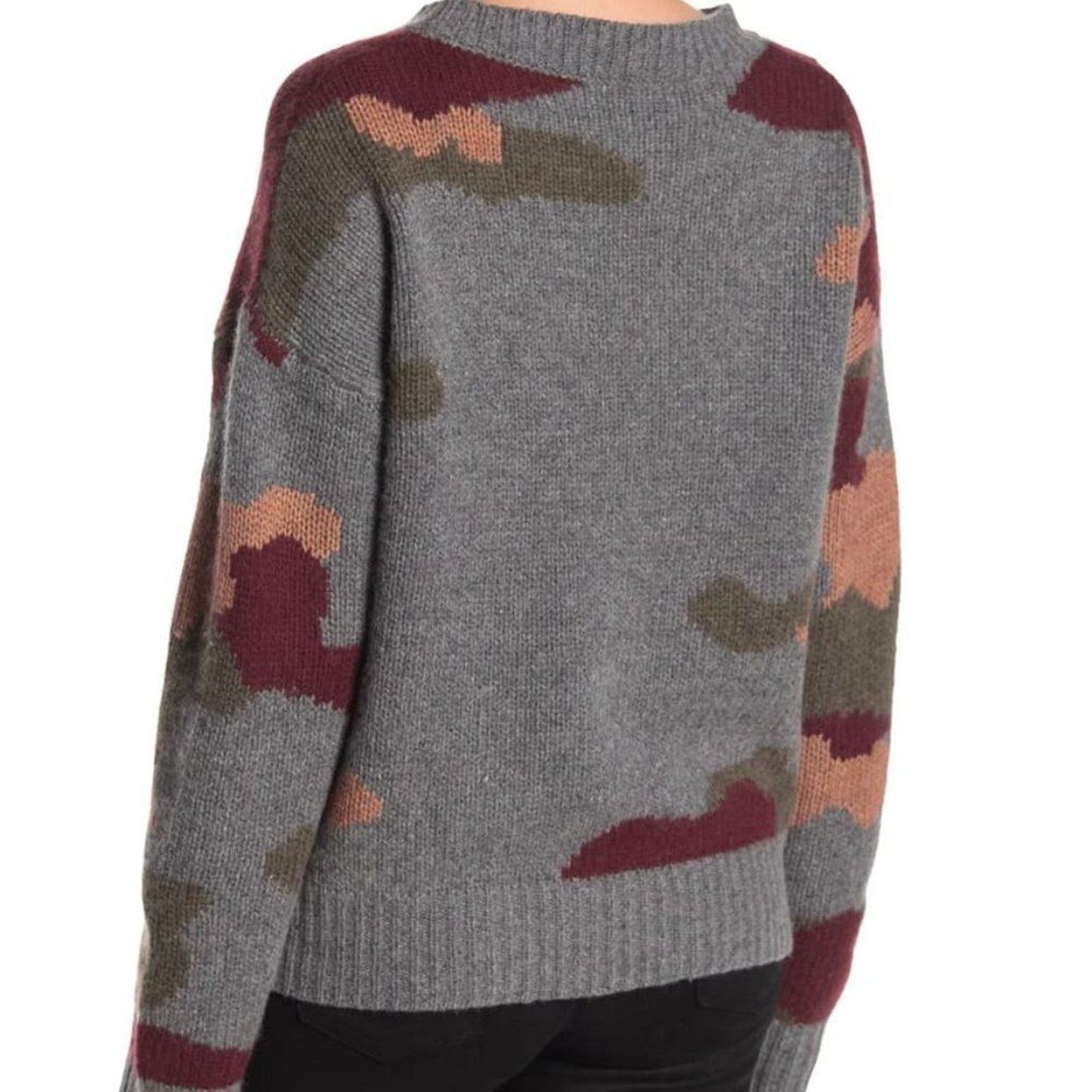 360Cashmere Camo Print Wool & Cashmere Sweater Size S / US 4 / IT 40 - 2 Thumbnail