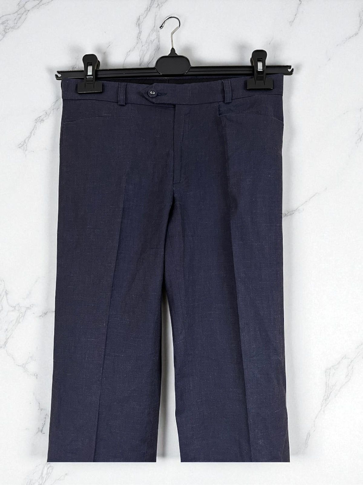 Joseph Joseph Navy Linen Straight Pants size 34 Size 25" / US 0 / IT 36 - 2 Thumbnail