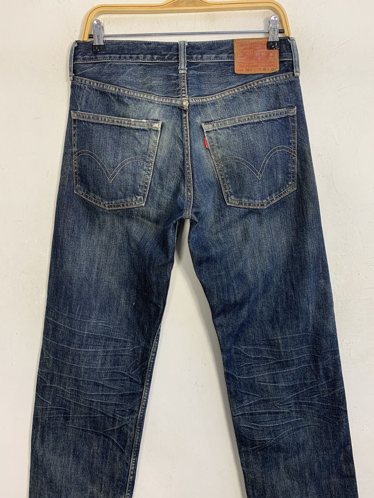 Other Levi’s Strauss Lot 503 Selvedge Indigo Distressed Denim Size US 30 / EU 46 - 12 Thumbnail