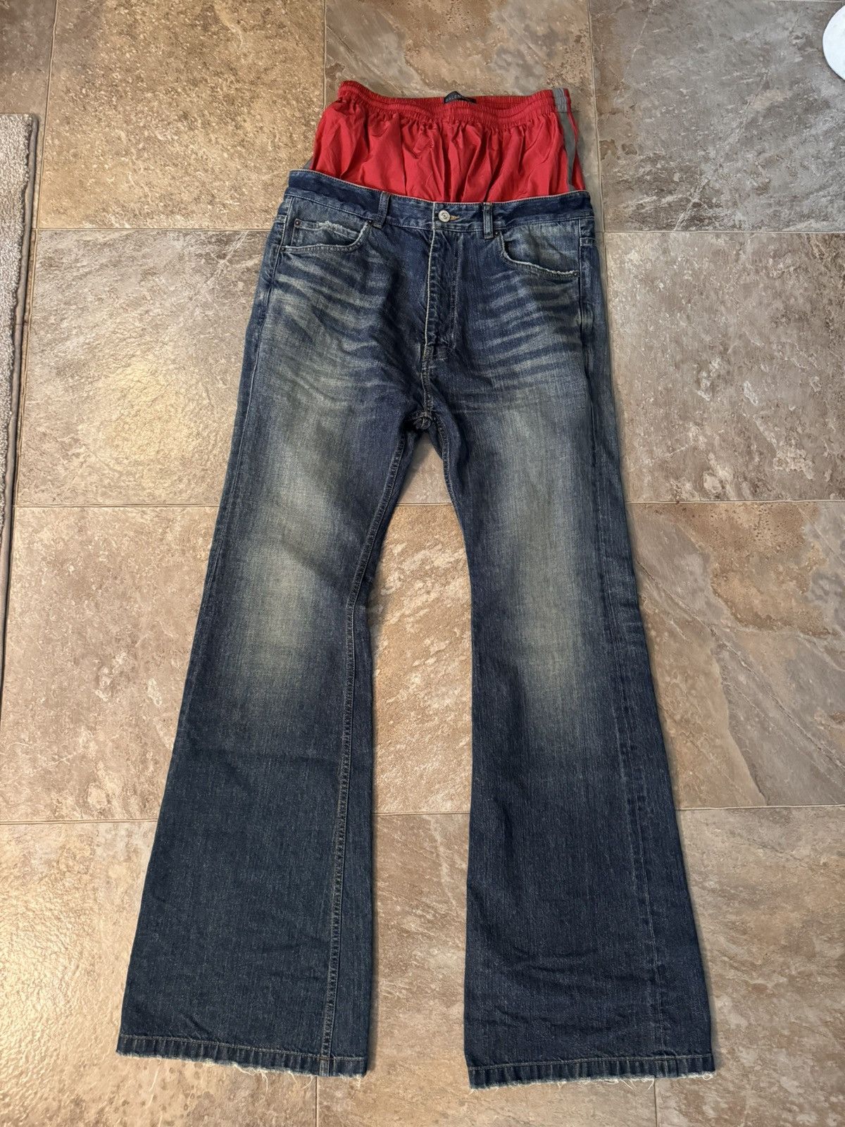 Balenciaga Balenciaga double layer denim pants Size US 32 / EU 48 - 2 Thumbnail