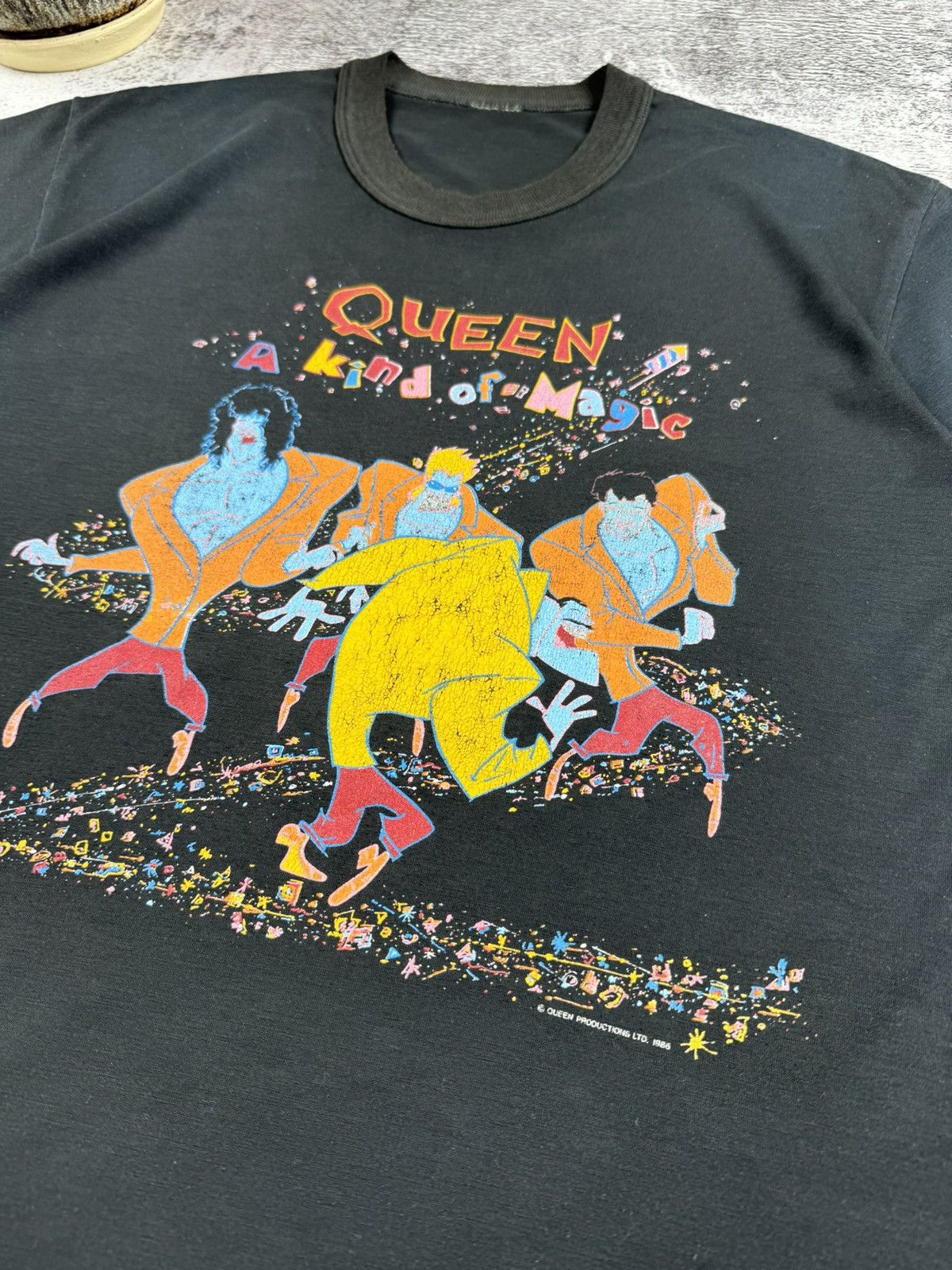 Band Tees Vintage 1986 Queen A Kind of Magic Tour 80S Music T Shirt Size US S / EU 44-46 / 1 - 8 Thumbnail