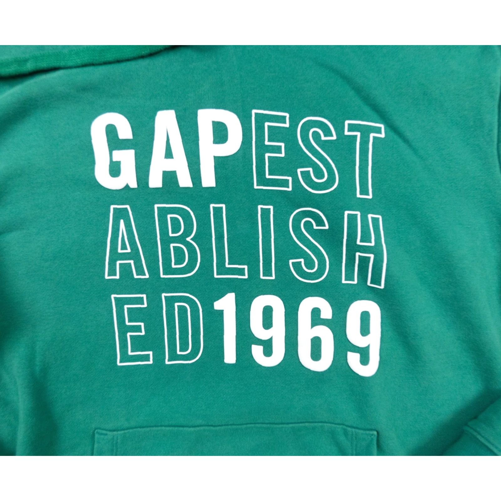Gap Gap Sweatshirt Men's Medium Green Hoodie Pullover Long Sleeve Adult Sweater Size US M / EU 48-50 / 2 - 2 Thumbnail